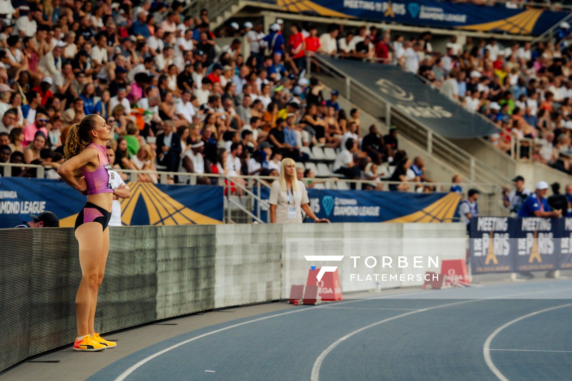 Christina Honsel (Germany) during the High Jump at the Wanda Diamond League MEETING de Paris on 20/06/2025 in Paris