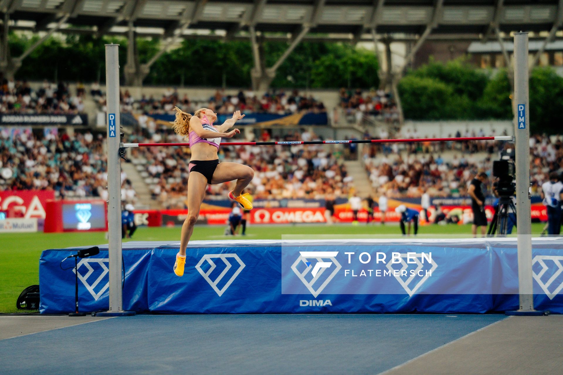 Christina Honsel (Germany) during the High Jump at the Wanda Diamond League MEETING de Paris on 20/06/2025 in Paris