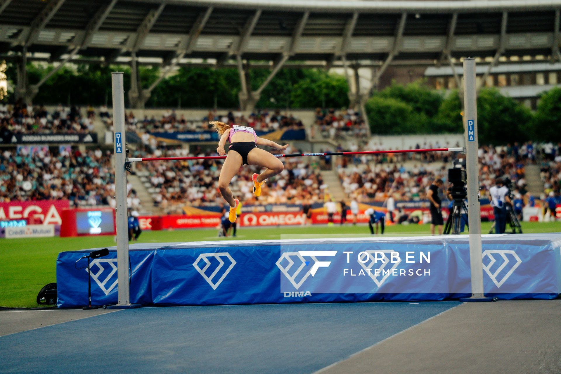 Christina Honsel (Germany) during the High Jump at the Wanda Diamond League MEETING de Paris on 20/06/2025 in Paris
