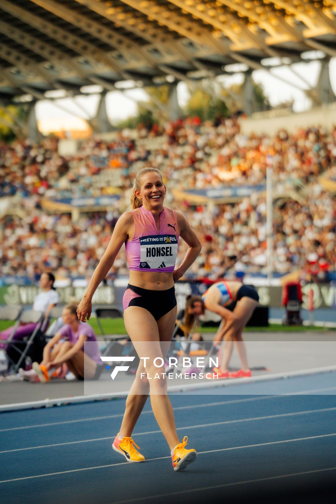 Christina Honsel (Germany) during the High Jump at the Wanda Diamond League MEETING de Paris on 20/06/2025 in Paris