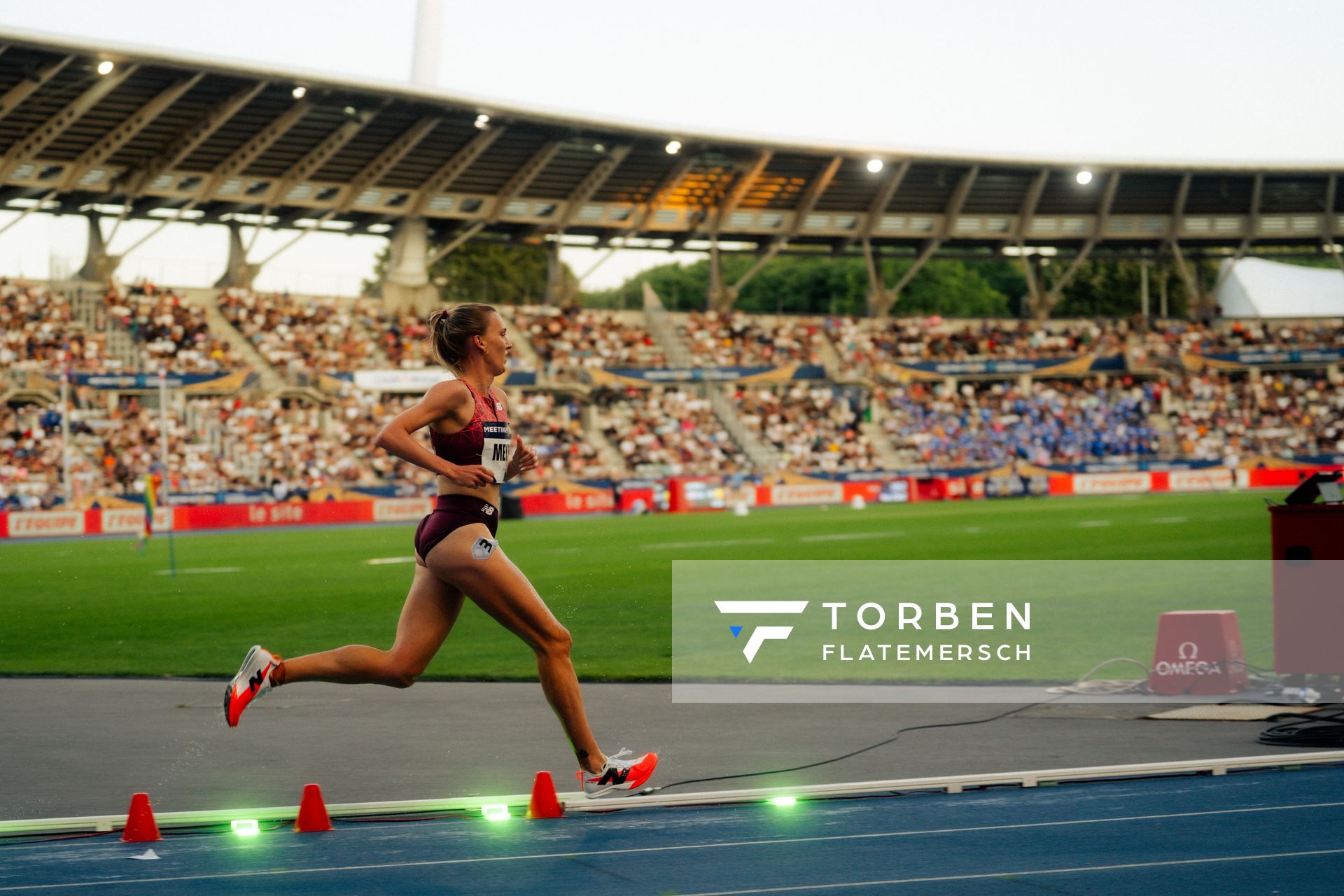 Lea Meyer (Germany) during the 3000m steeplechase at the Wanda Diamond League MEETING de Paris on 20/06/2025 in Paris