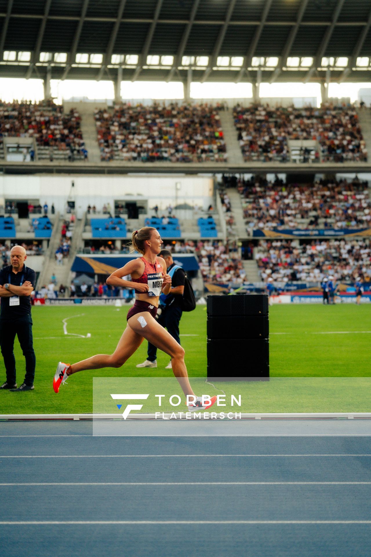 Lea Meyer (Germany) during the 3000m steeplechase at the Wanda Diamond League MEETING de Paris on 20/06/2025 in Paris