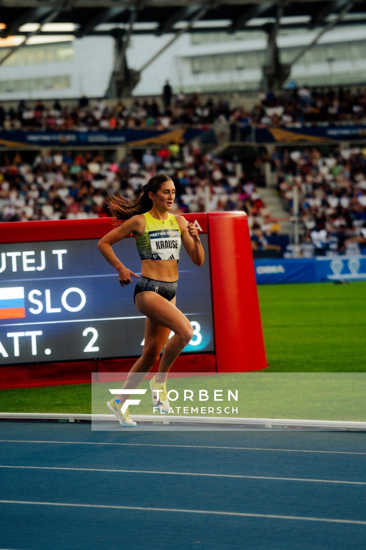 Gesa Felicitas Krause (Germany) during the 3000m steeplechase at the Wanda Diamond League MEETING de Paris on 20/06/2025 in Paris