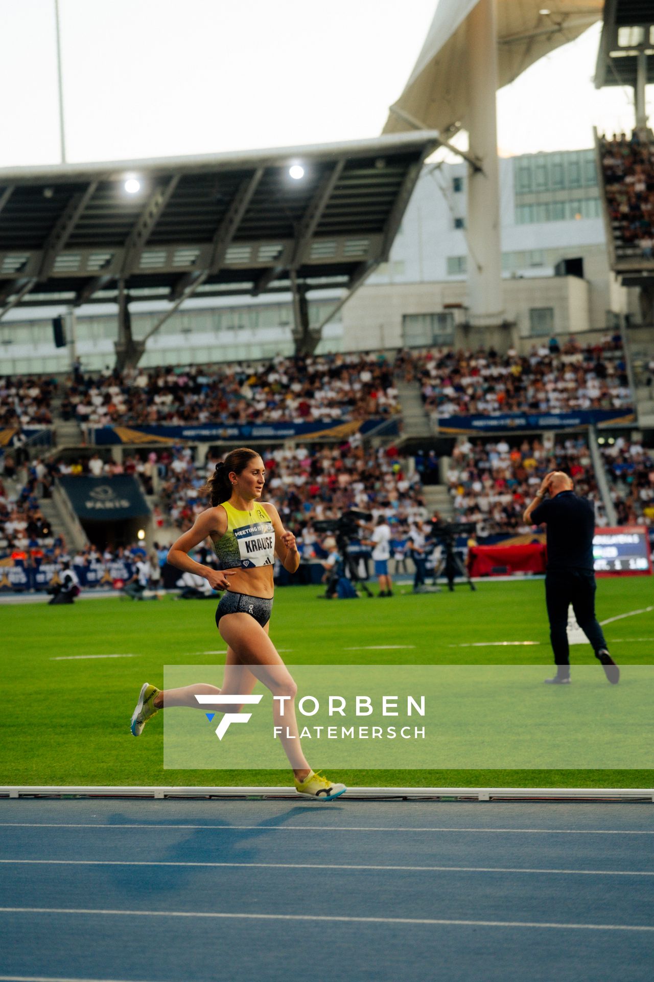 Gesa Felicitas Krause (Germany) during the 3000m steeplechase at the Wanda Diamond League MEETING de Paris on 20/06/2025 in Paris