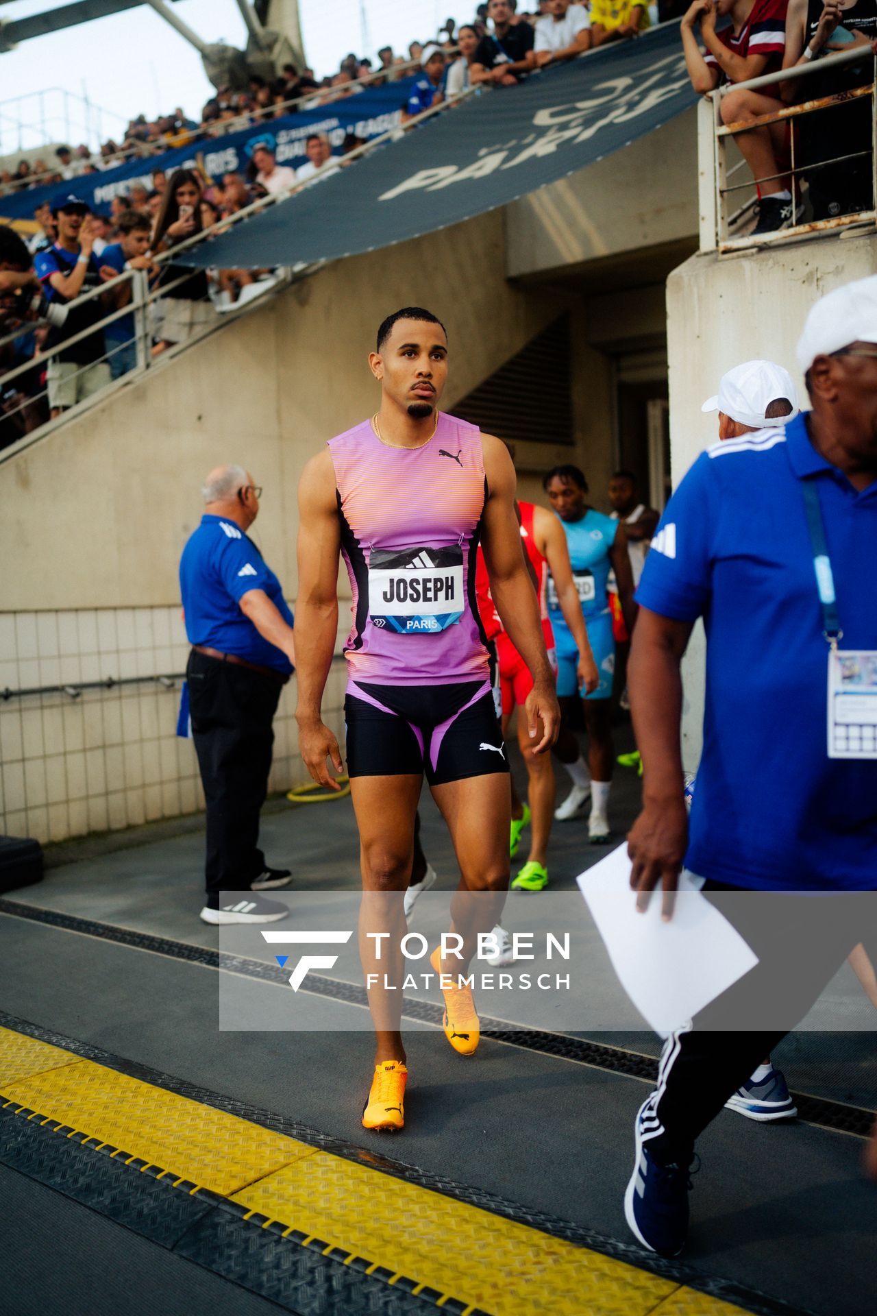 Jason Joseph (Switzerland) during the 110m hurdles finale at the Wanda Diamond League MEETING de Paris on 20/06/2025 in Paris