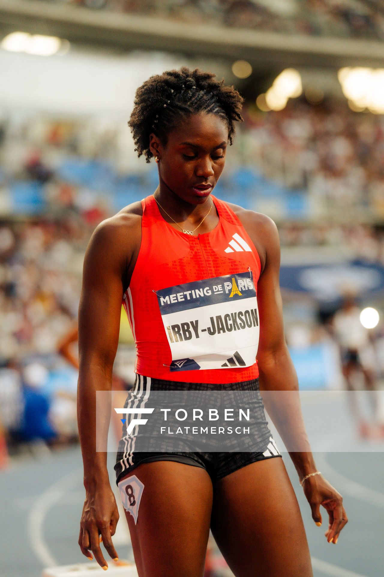 Lynna Irby-Jackson (United States) during the at the Wanda Diamond League MEETING de Paris on 20/06/2025 in Paris