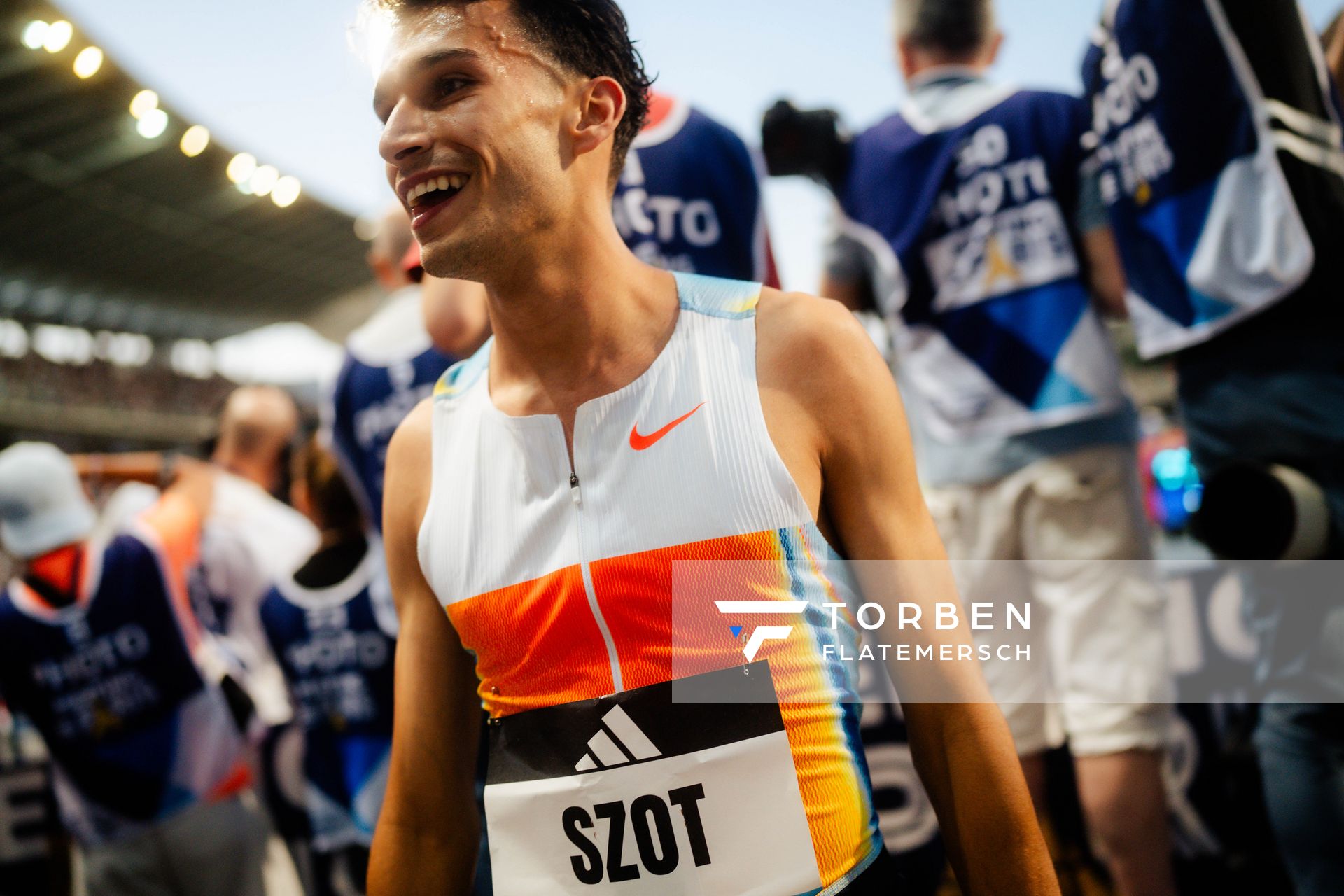 Flavien Szot (France) during the 1500m race at the Wanda Diamond League MEETING de Paris on 20/06/2025 in Paris