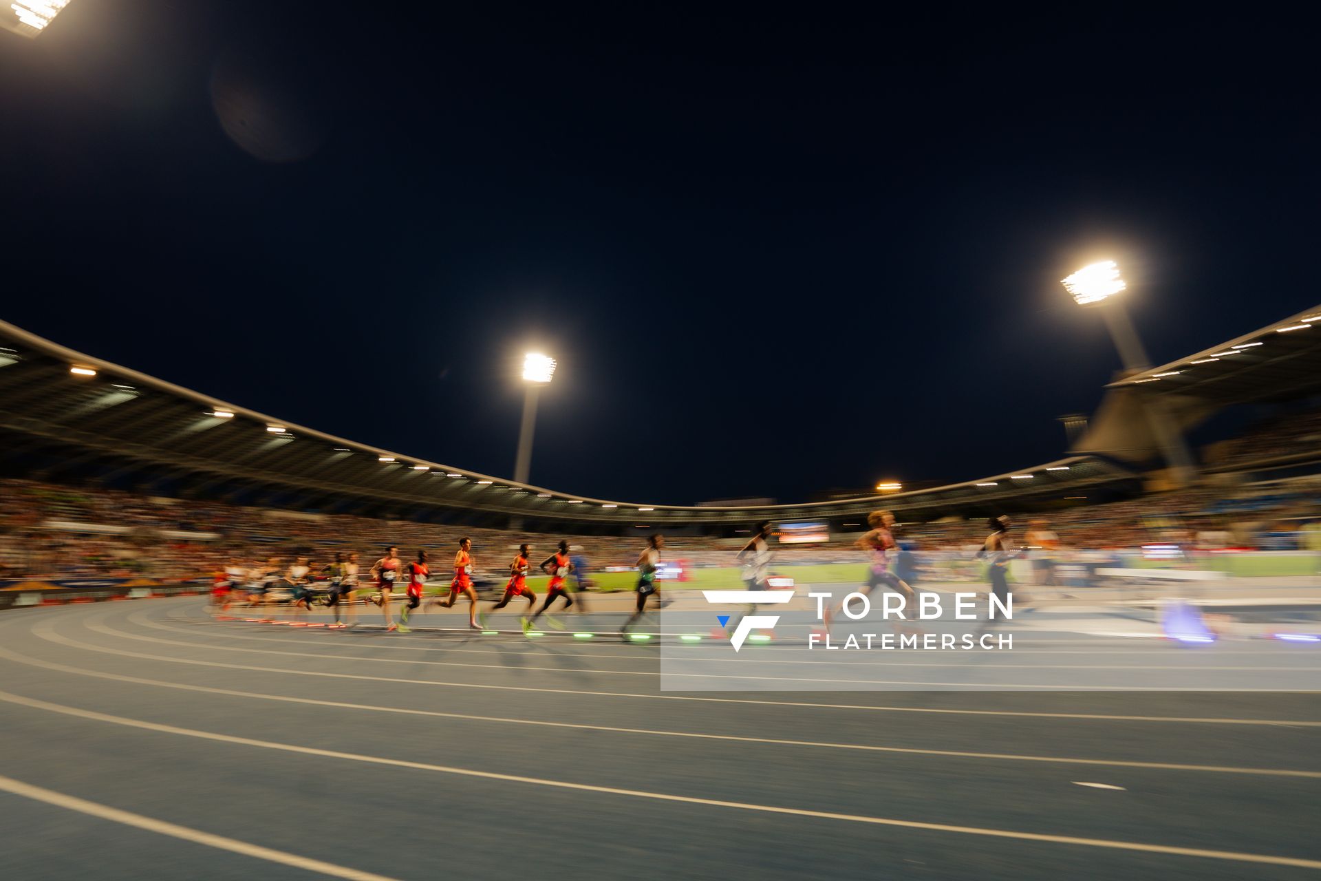 Valentin Gondouin (France), Santiago Catrofe (Uruguay), Gemechu Dida (Ethiopia), Etienne Daguinos (France),irhanu Balew (Bahrain), Graham Blanks (United States), Jacob Krop (Kenya), Mezgebu Sime (Ethiopia), Adriaan Wildschutt (South Africa), Samuel Tefera (Ethiopia), Soufiane El Bakkali (Morocco), Yann Schrub (France), Jimmy Gressier (France), Nico Young (United States), Yomif Kejelcha (Ethiopia), Addisu Yihune (Ethiopia), Jude Thomas (Australia), Boaz Kiprugut (Kenya) during the 5000m race at the Wanda Diamond League MEETING de Paris on 20/06/2025 in Paris