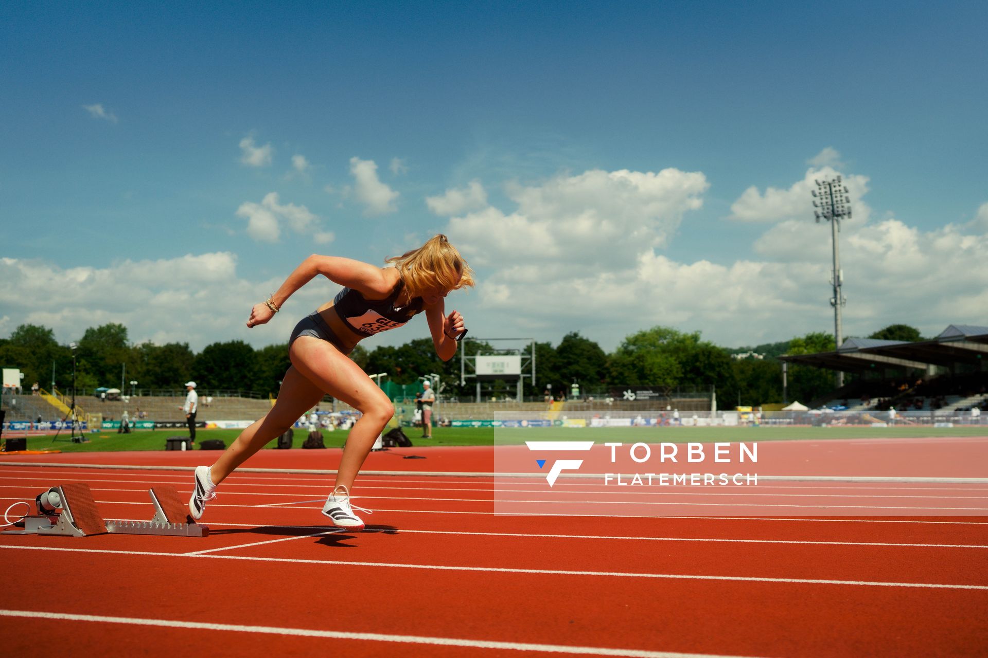 waehrend der U16-/U23-DM am 05.07.2025 im Donaustadion in Ulm