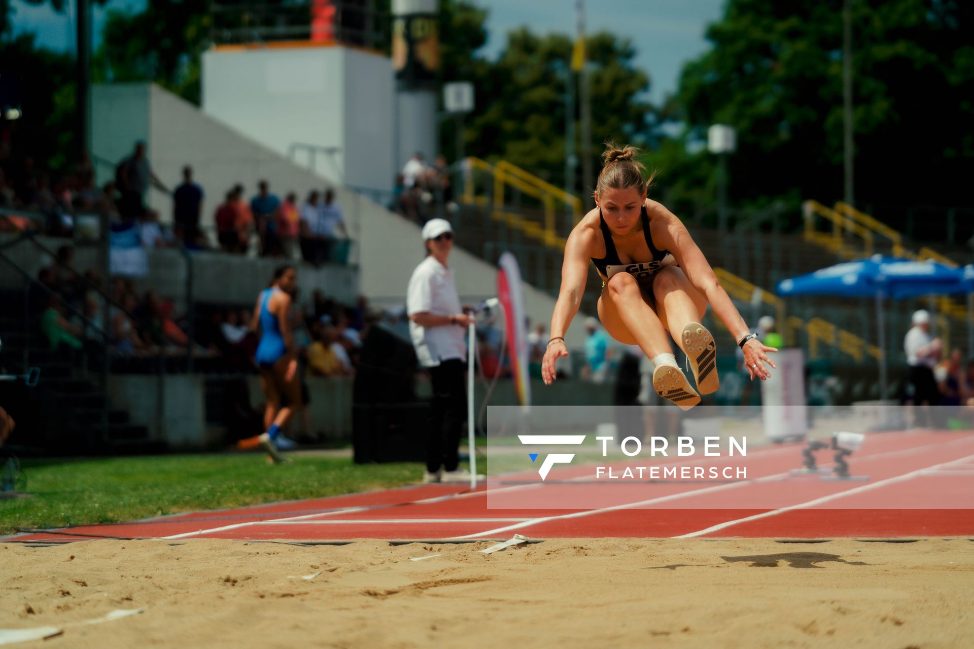 Anna Gräfin Keyserlingk (LG Göttingen) waehrend der U16-/U23-DM am 05.07.2025 im Donaustadion in Ulm