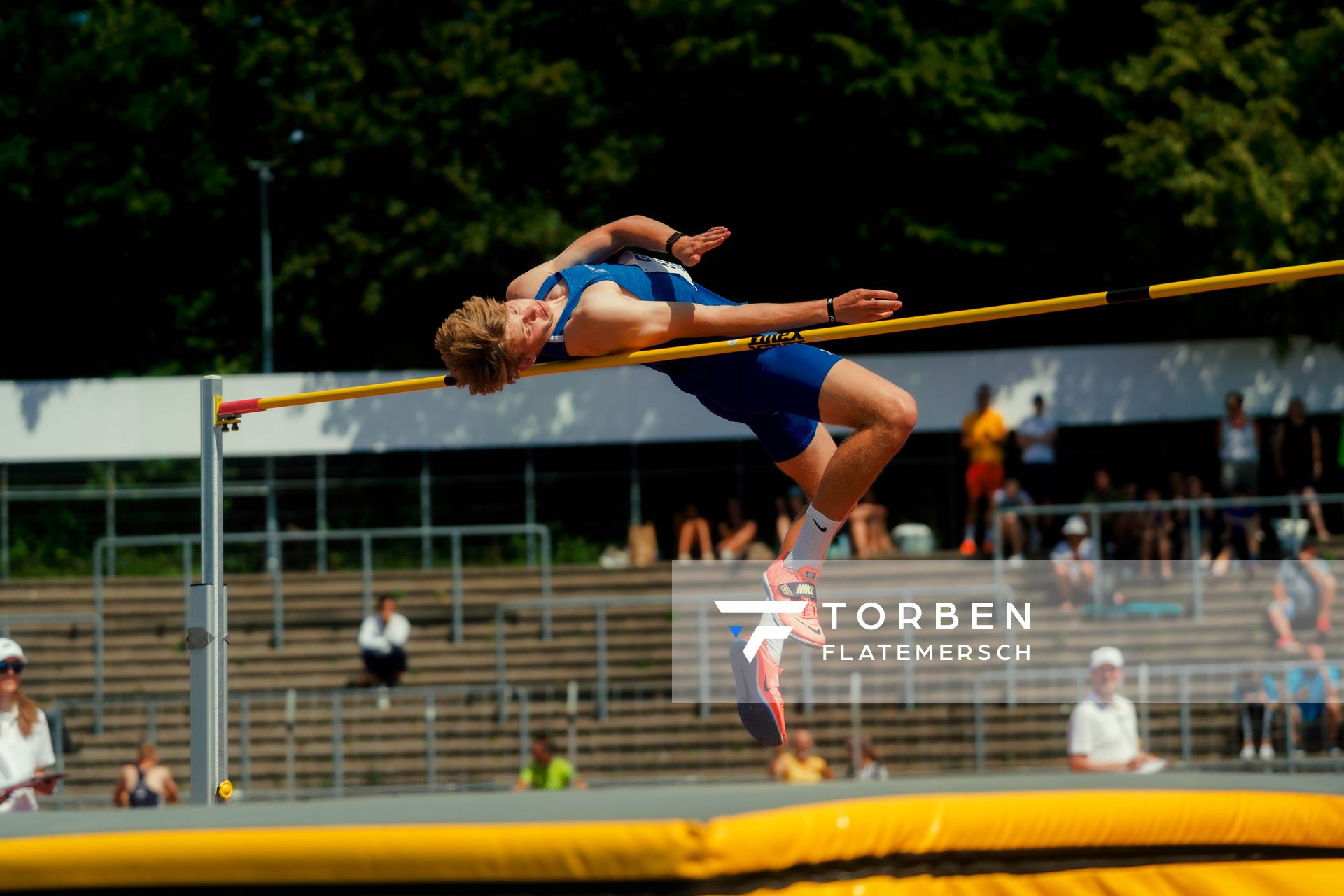 Julius Vollmers (Garbsener SC) waehrend der U16-/U23-DM am 05.07.2025 im Donaustadion in Ulm