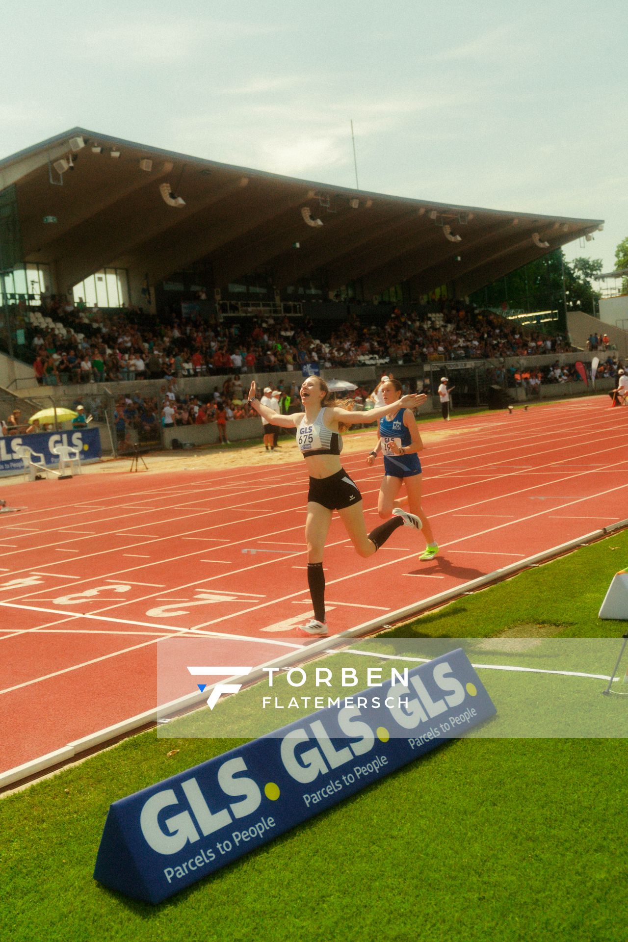 Valerie Fehlandt (LAV Zeven) waehrend der U16-/U23-DM am 05.07.2025 im Donaustadion in Ulm