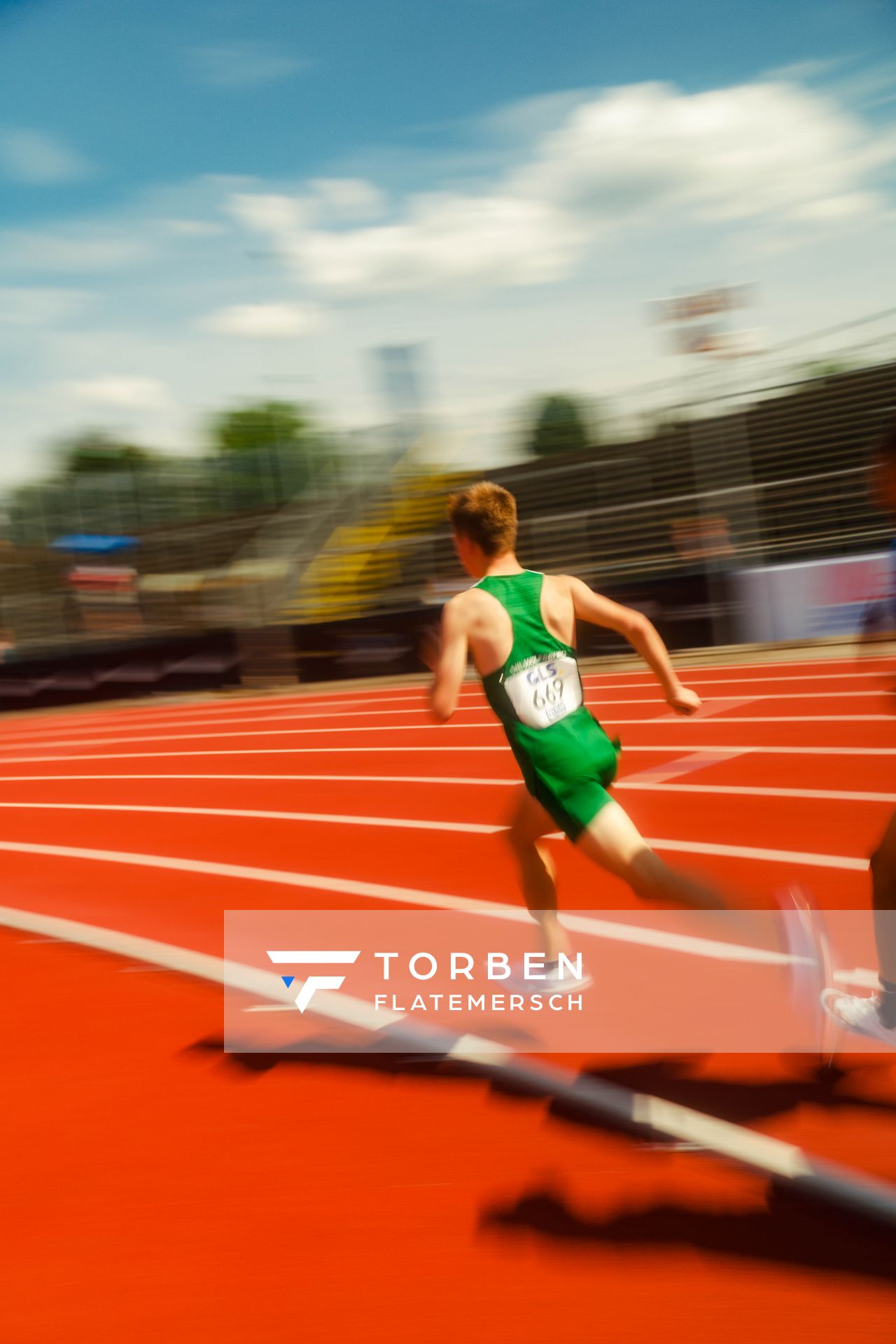 Ruth Hildebrand (SCL Heel Baden-Baden) waehrend der U16-/U23-DM am 05.07.2025 im Donaustadion in Ulm