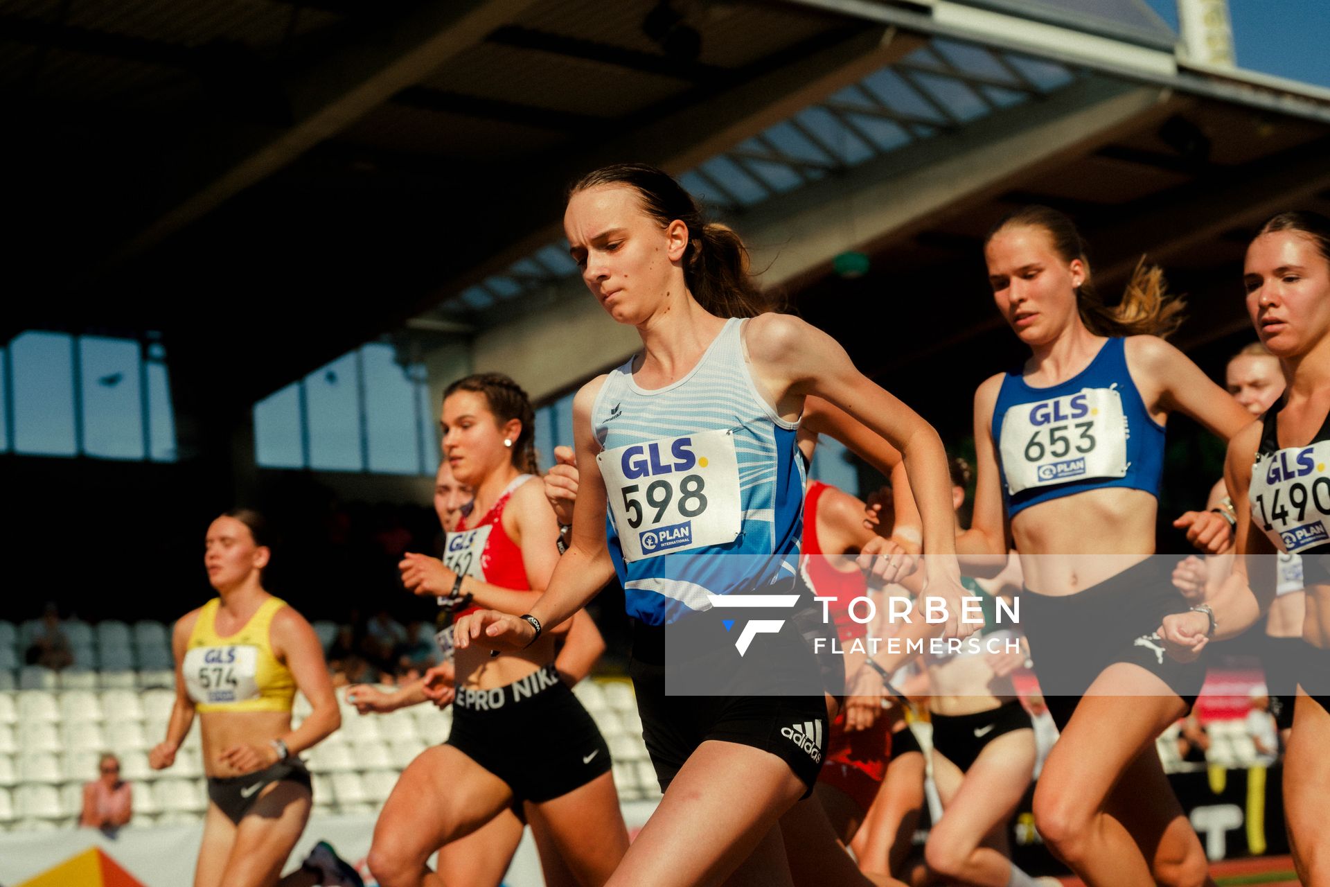 Finnja Piech (TSV Brunkensen) waehrend der U16-/U23-DM am 05.07.2025 im Donaustadion in Ulm