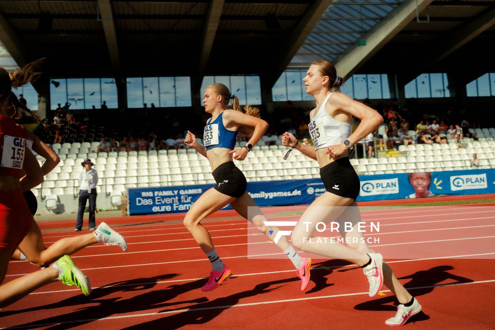 Annika Klezath (OTB Osnabrück) waehrend der U16-/U23-DM am 05.07.2025 im Donaustadion in Ulm