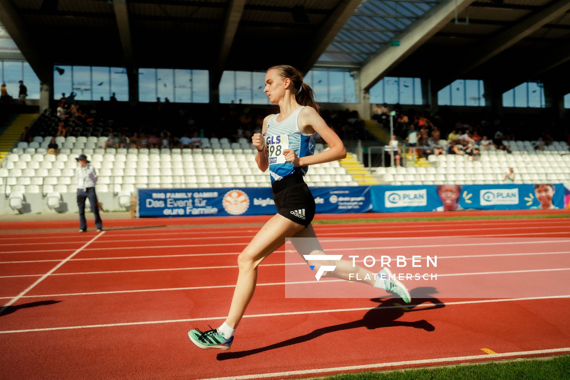 Finnja Piech (TSV Brunkensen) waehrend der U16-/U23-DM am 05.07.2025 im Donaustadion in Ulm
