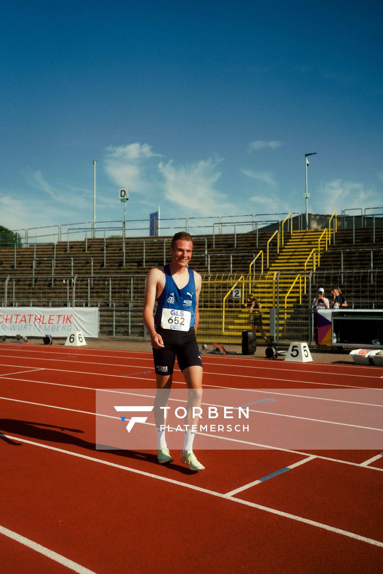 Jonas Kulgemeyer (OTB Osnabrück) waehrend der U16-/U23-DM am 05.07.2025 im Donaustadion in Ulm
