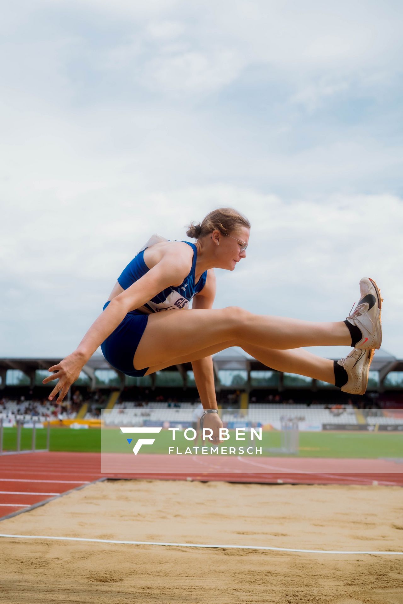 Fiona Antonia Lucya (TV 87 Stadtoldendorf) waehrend der U16-/U23-DM am 06.07.2025 im Donaustadion in Ulm