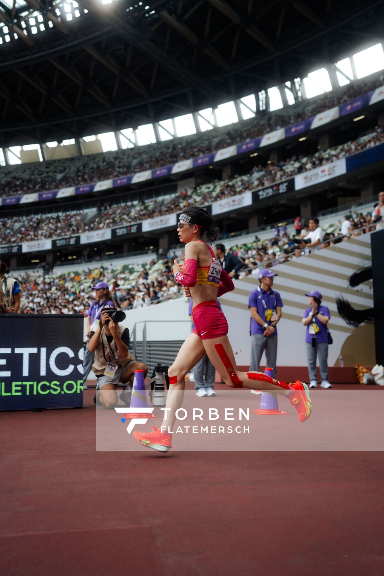 Linru Zhang (CHN) during the World Athletics Championships on 14.09.2025 in Tokyo.