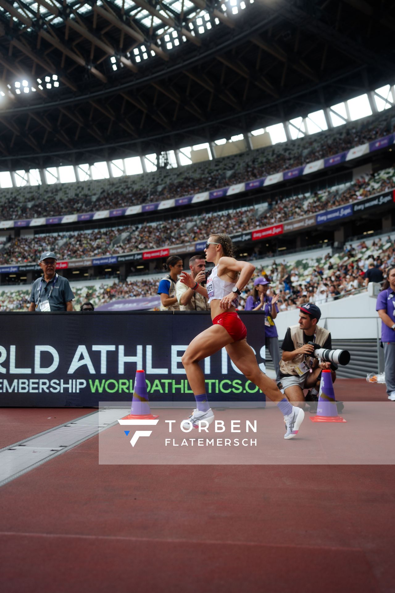 Julia Mayer (AUT) during the World Athletics Championships on 14.09.2025 in Tokyo.