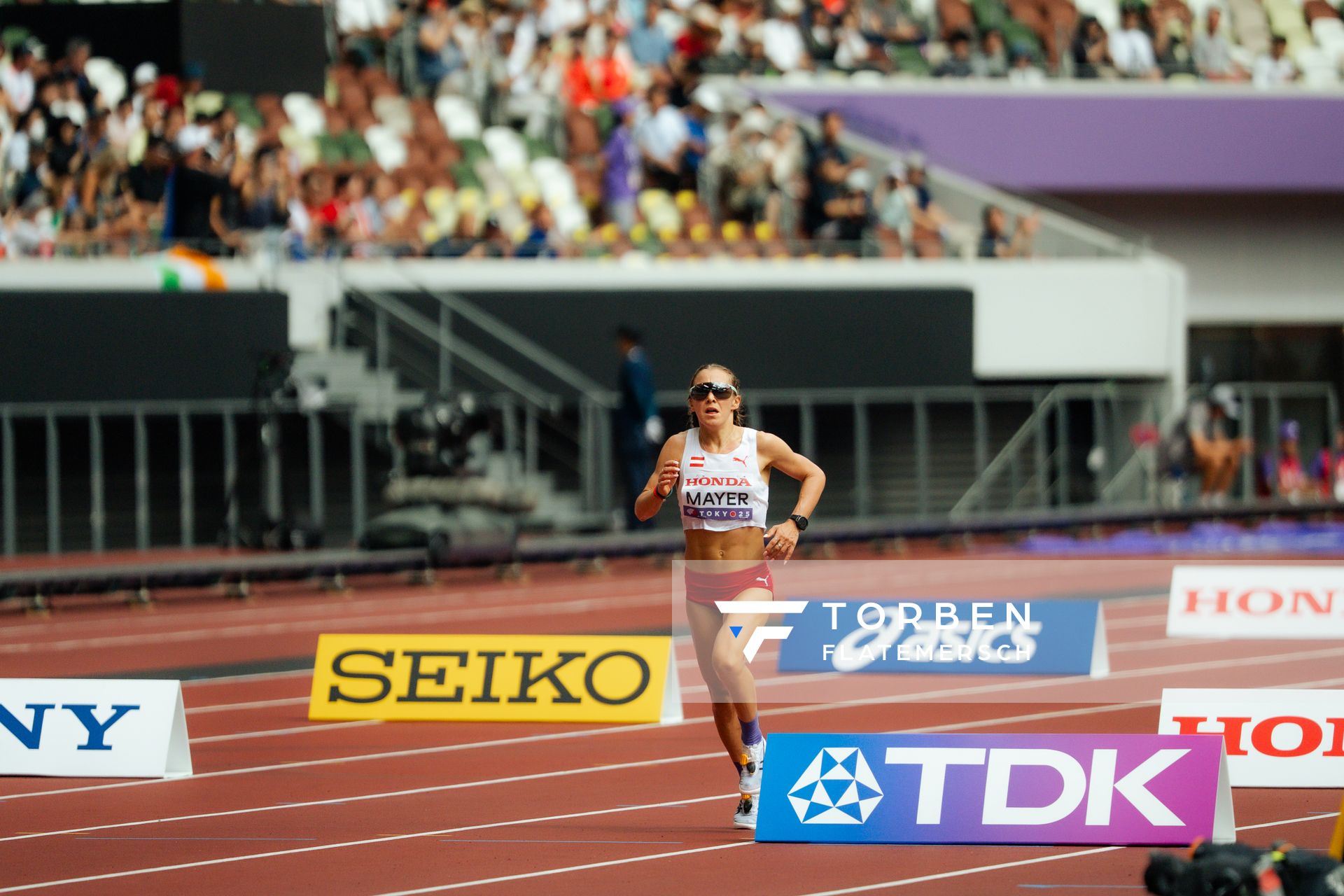 Julia Mayer (AUT) during the World Athletics Championships on 14.09.2025 in Tokyo.