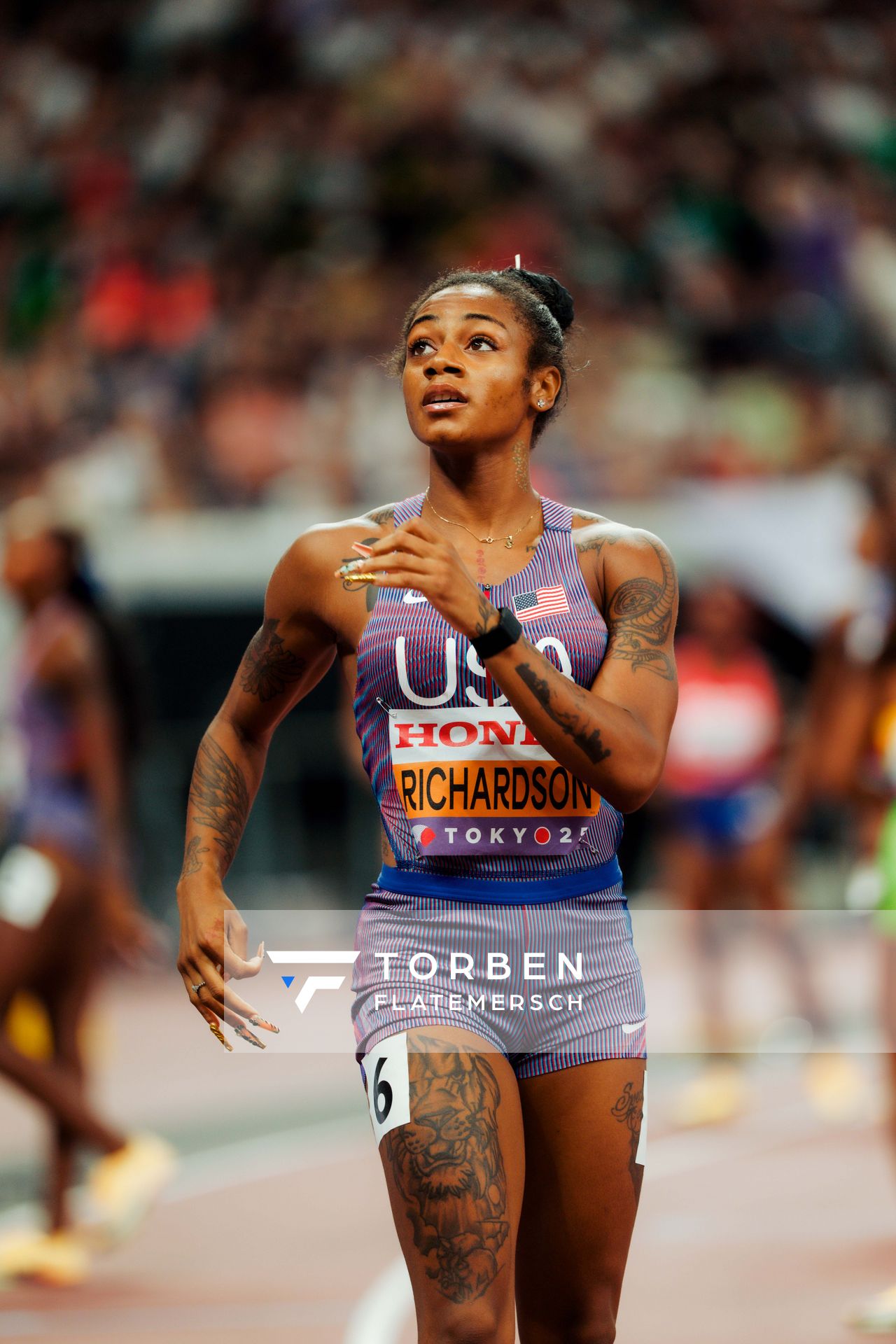 Sha'carri Richardson (USA) during the World Athletics Championships on 14.09.2025 in Tokyo.