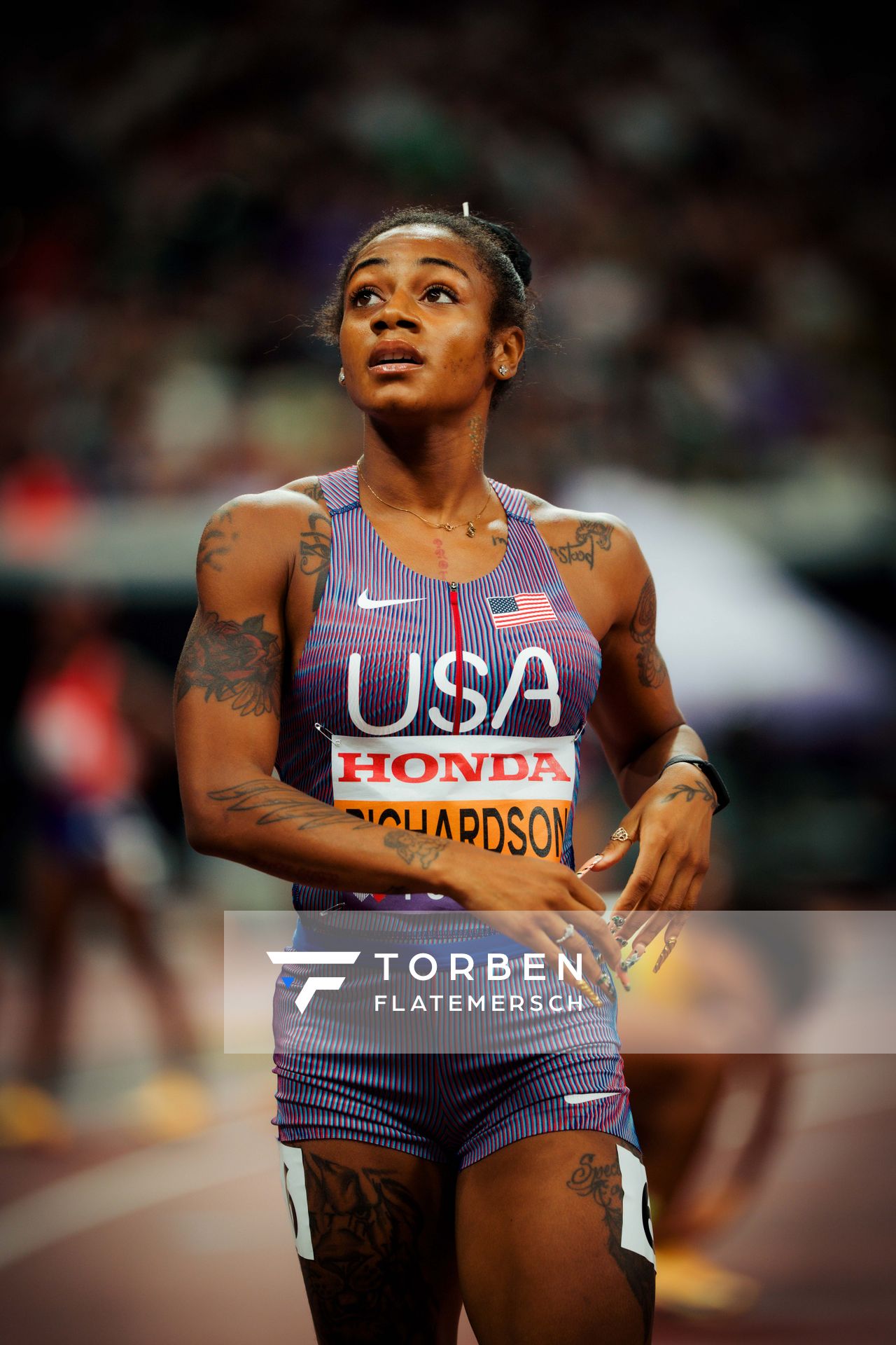 Sha'carri Richardson (USA) during the World Athletics Championships on 14.09.2025 in Tokyo.
