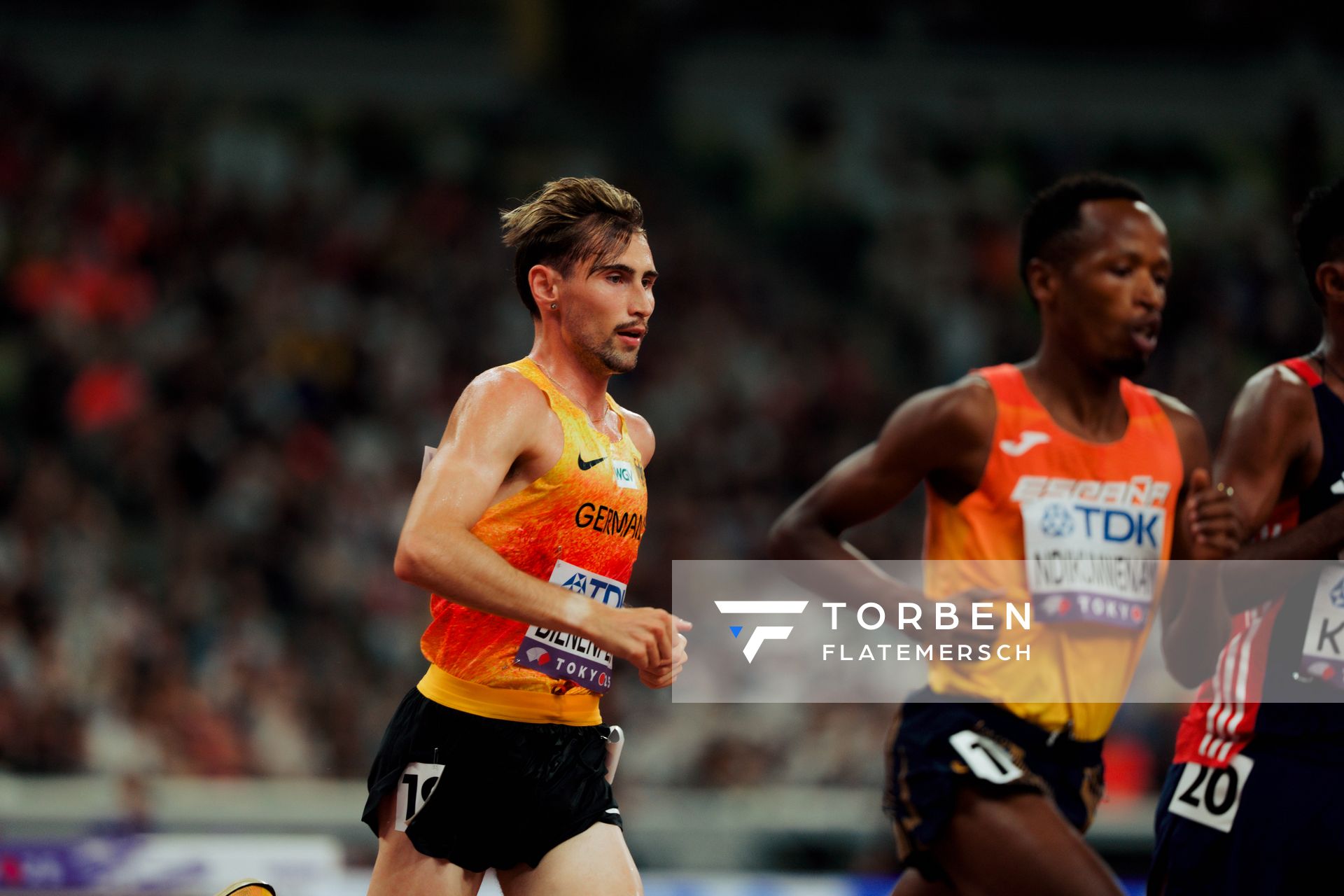 Men’s 10000m with Davor Aaron Bienenfeld (GER) during the World Athletics Championships on 14.09.2025 in Tokyo.