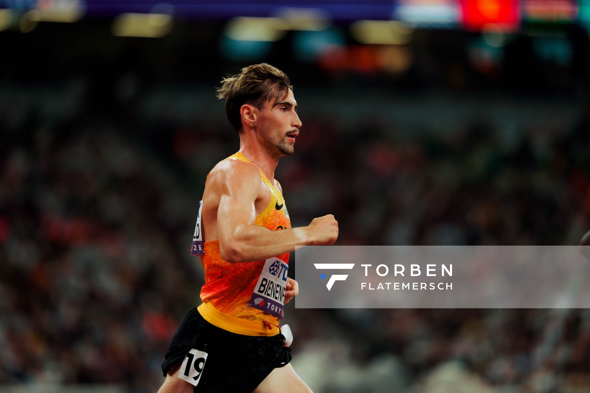 Men’s 10000m with Davor Aaron Bienenfeld (GER) during the World Athletics Championships on 14.09.2025 in Tokyo.