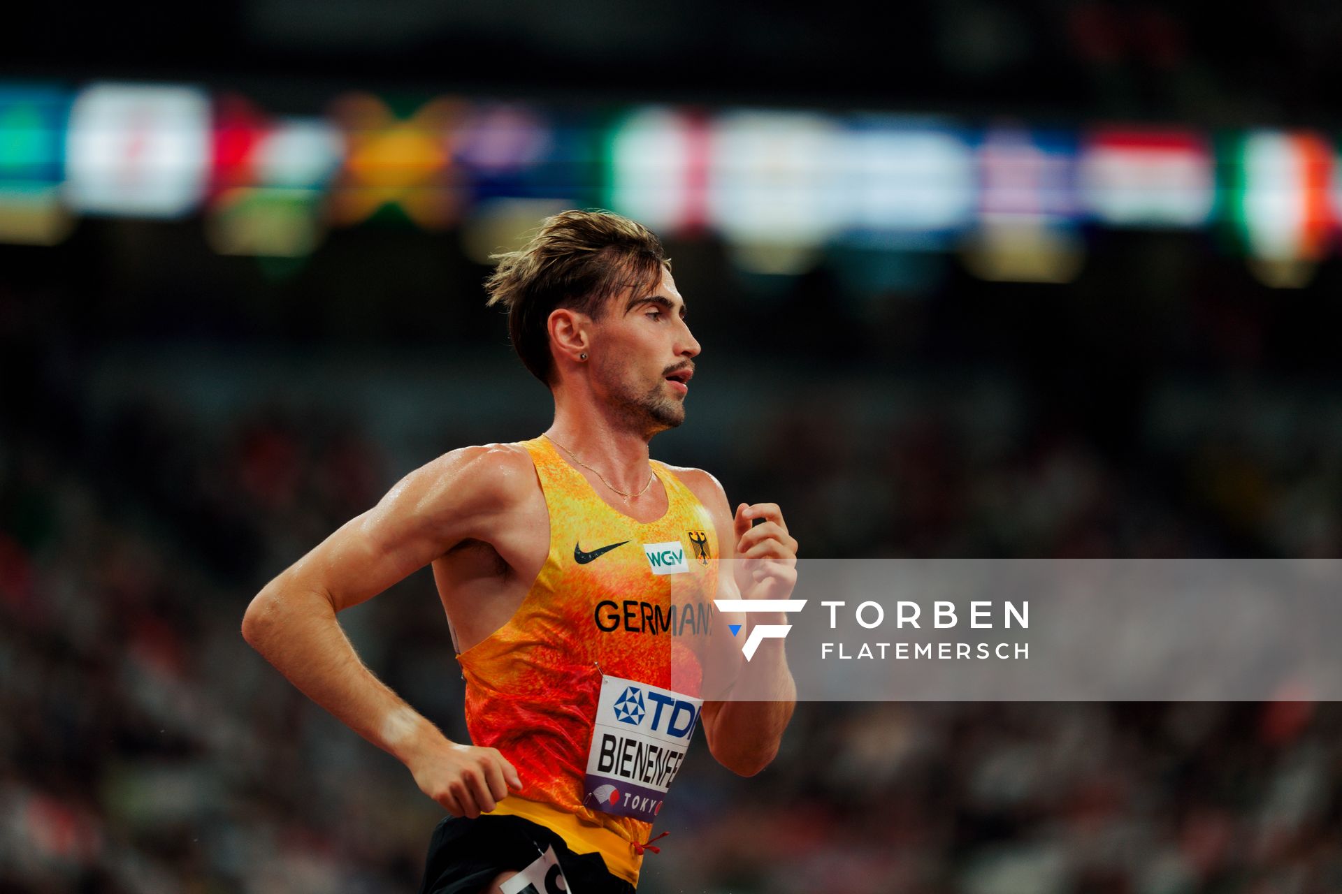 Men’s 10000m with Davor Aaron Bienenfeld (GER) during the World Athletics Championships on 14.09.2025 in Tokyo.