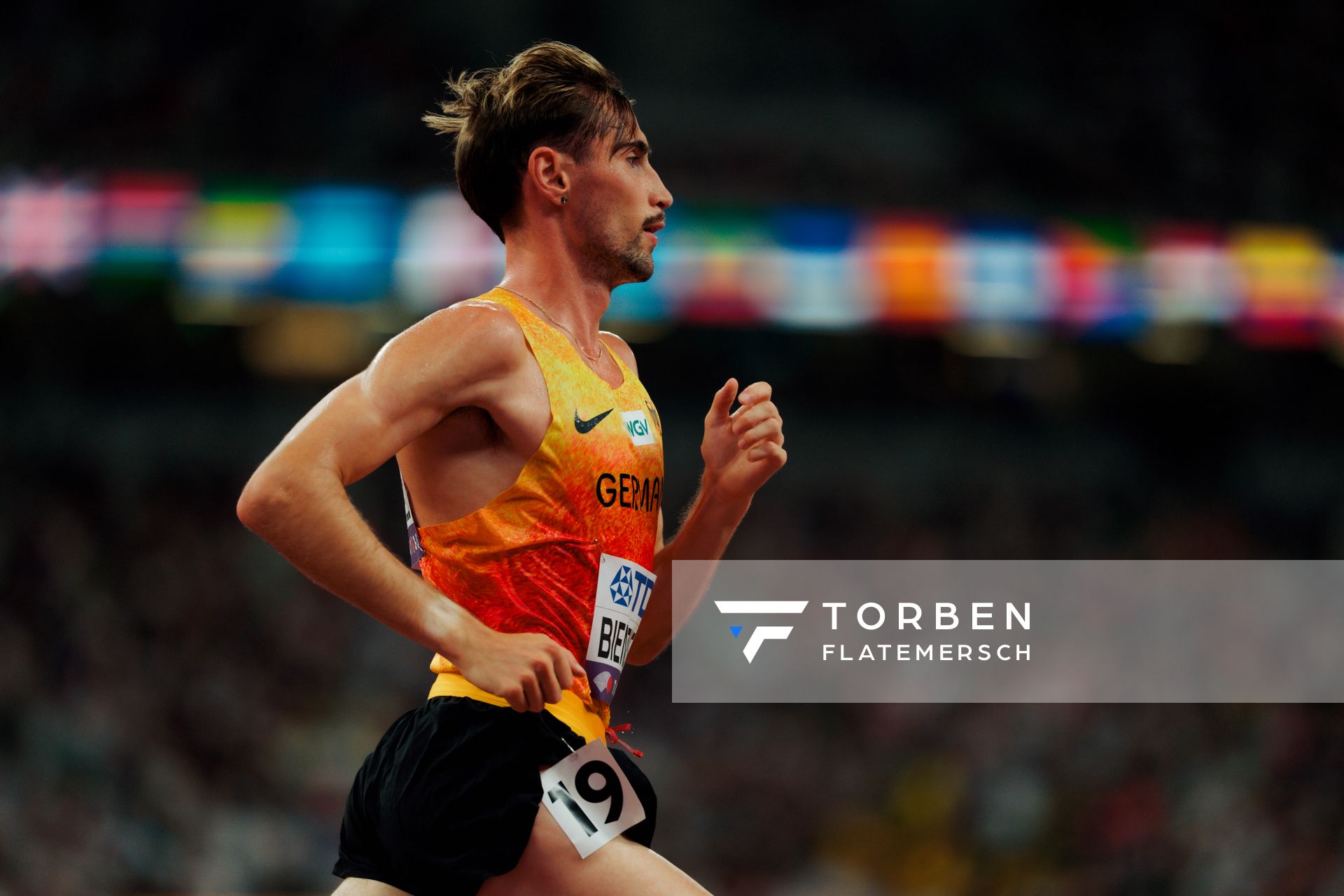 Men’s 10000m with Davor Aaron Bienenfeld (GER) during the World Athletics Championships on 14.09.2025 in Tokyo.