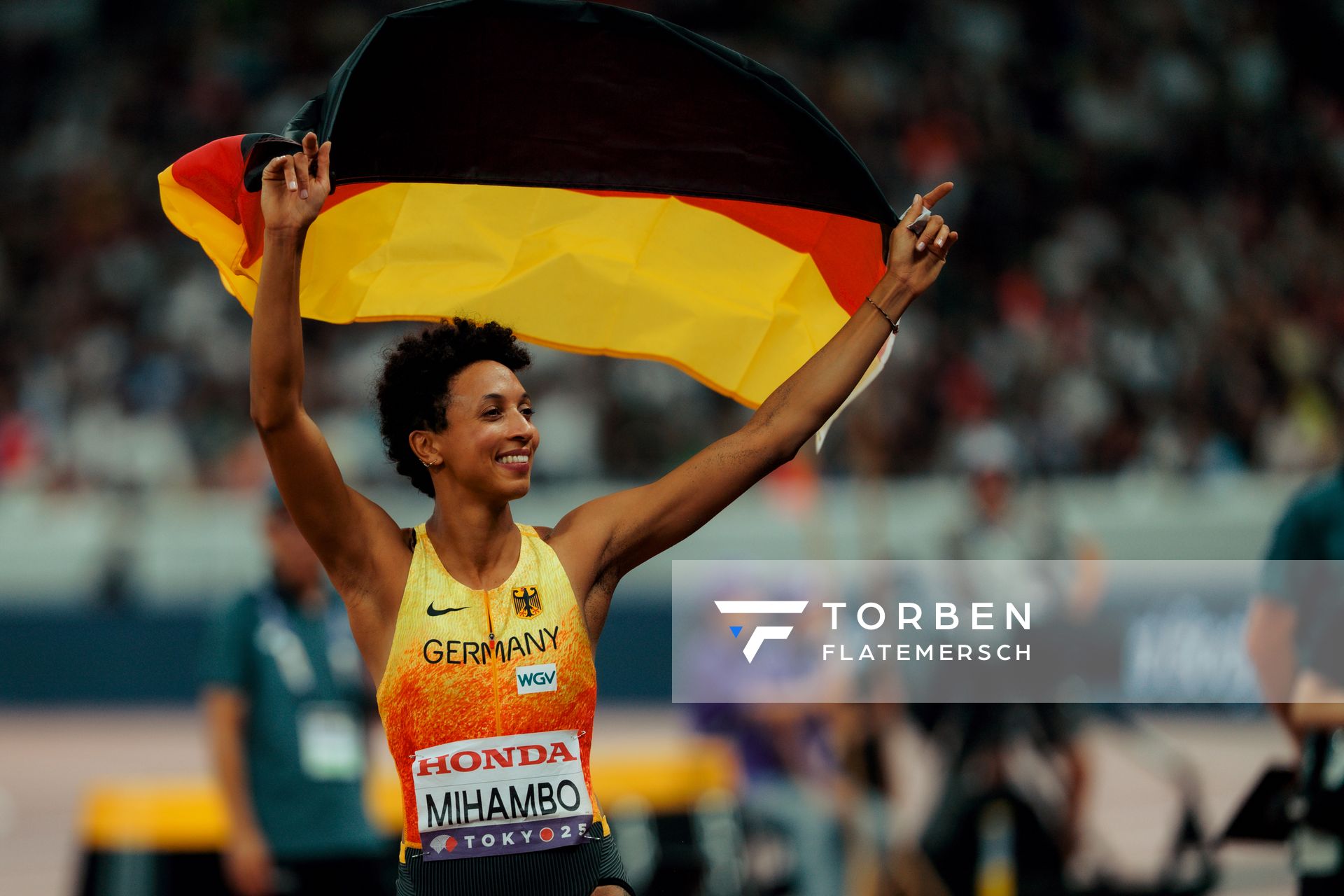 Malaika Mihambo (GER) during the World Athletics Championships on 14.09.2025 in Tokyo.