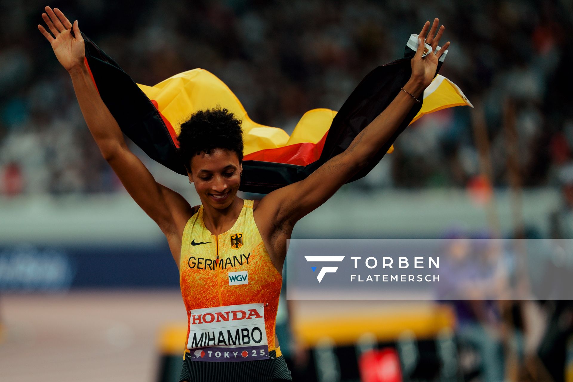 Malaika Mihambo (GER) during the World Athletics Championships on 14.09.2025 in Tokyo.