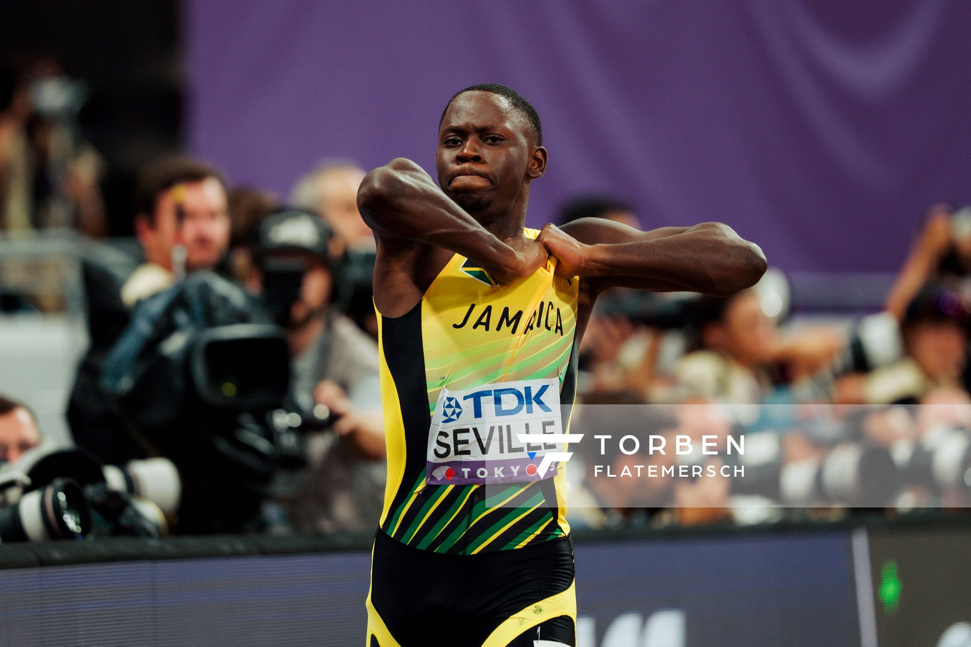 Oblique Seville (JAM) during the World Athletics Championships on 14.09.2025 in Tokyo.