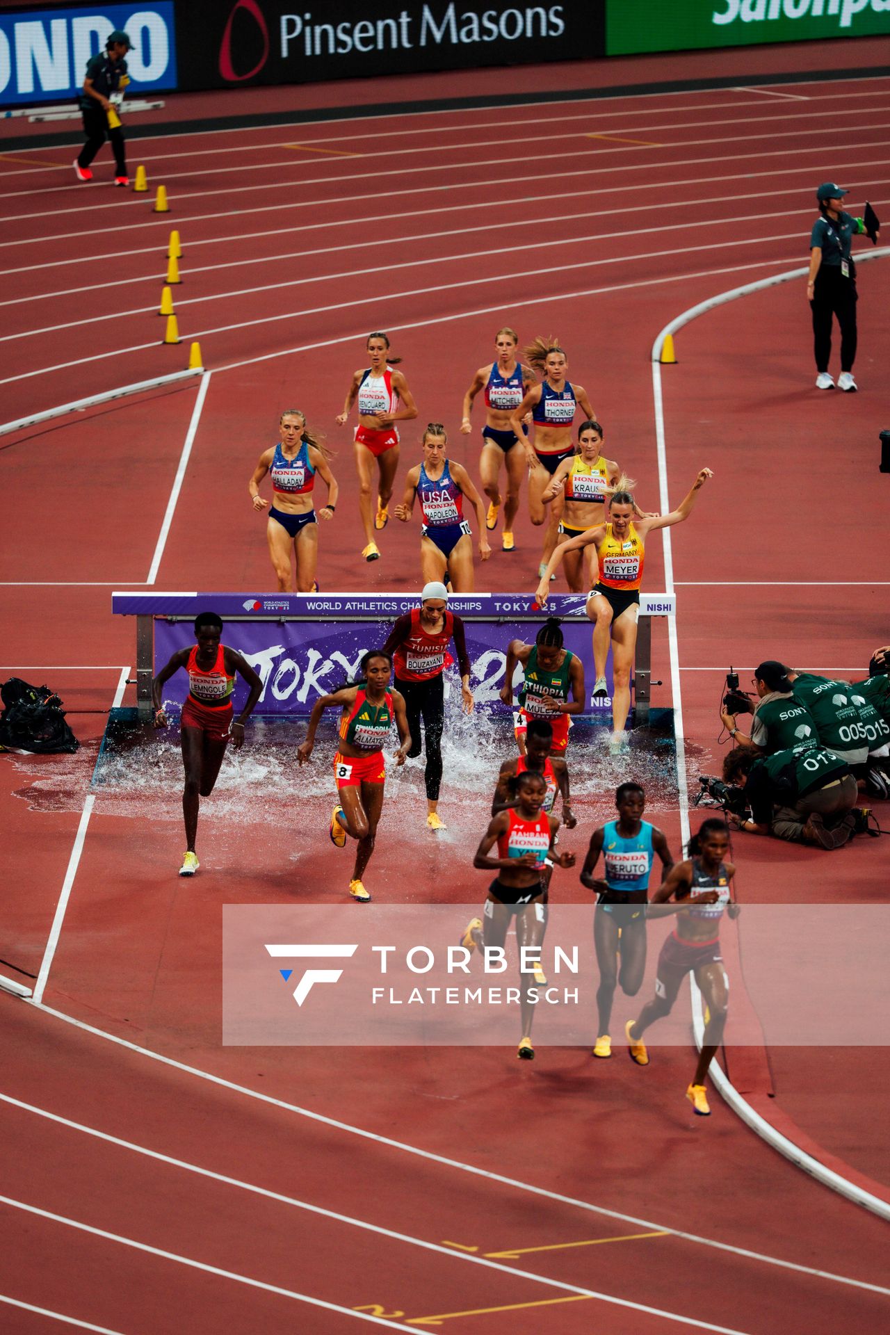 Gesa Felicitas Krause (GER), Lea Meyer (GER) during the World Athletics Championships on 17.09.2025 in Tokyo.