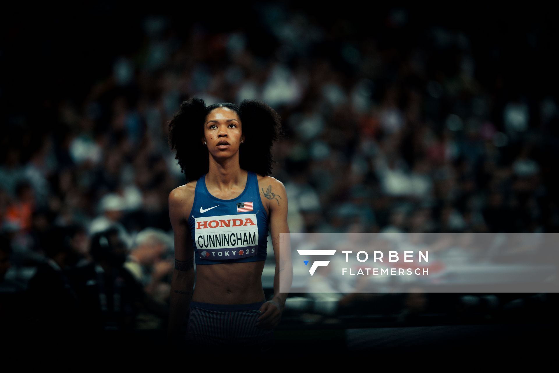 Vashti Cunningham (USA) during the World Athletics Championships on 18.09.2025 in Tokyo.