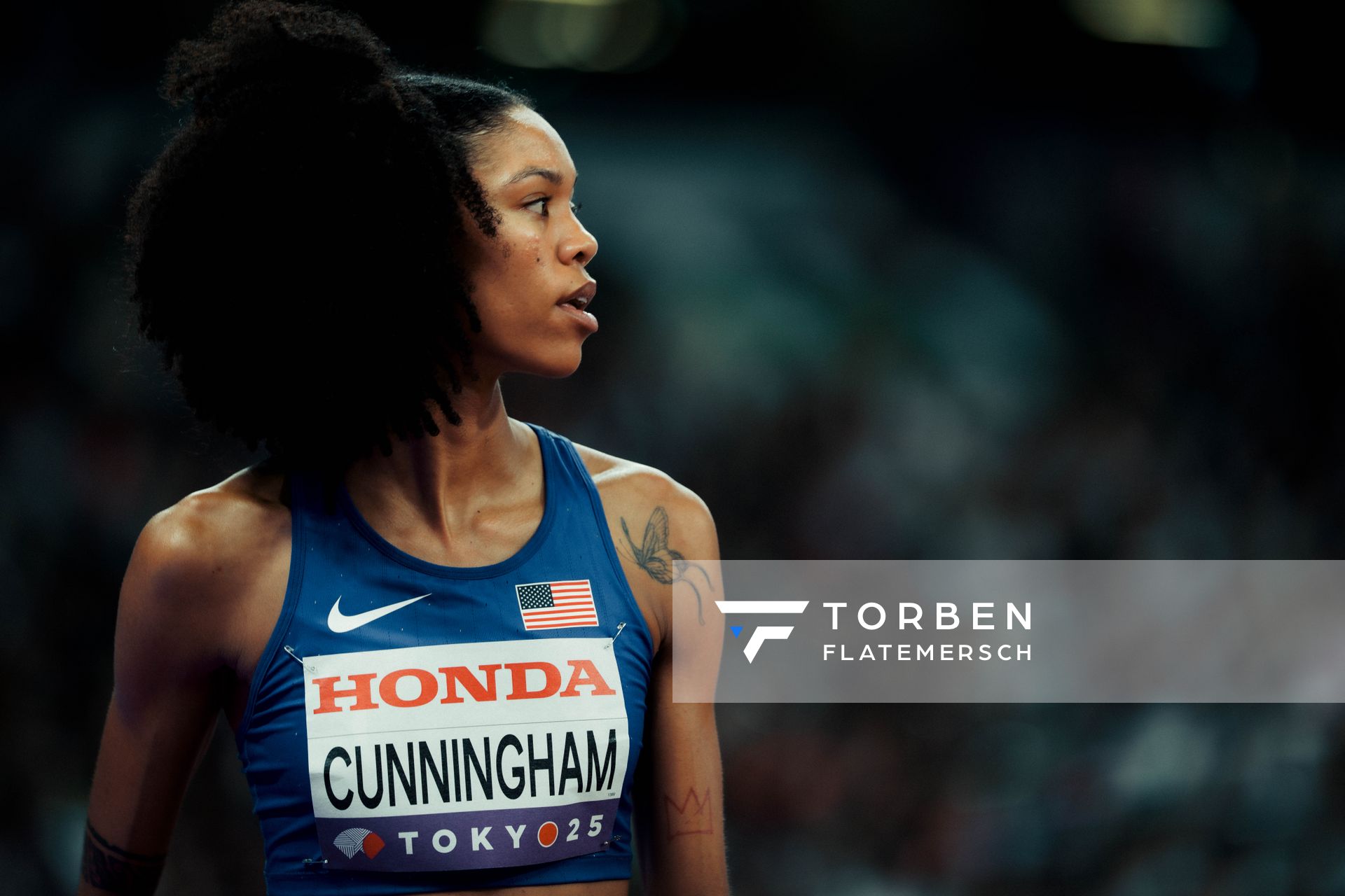 Vashti Cunningham (USA) during the World Athletics Championships on 18.09.2025 in Tokyo.