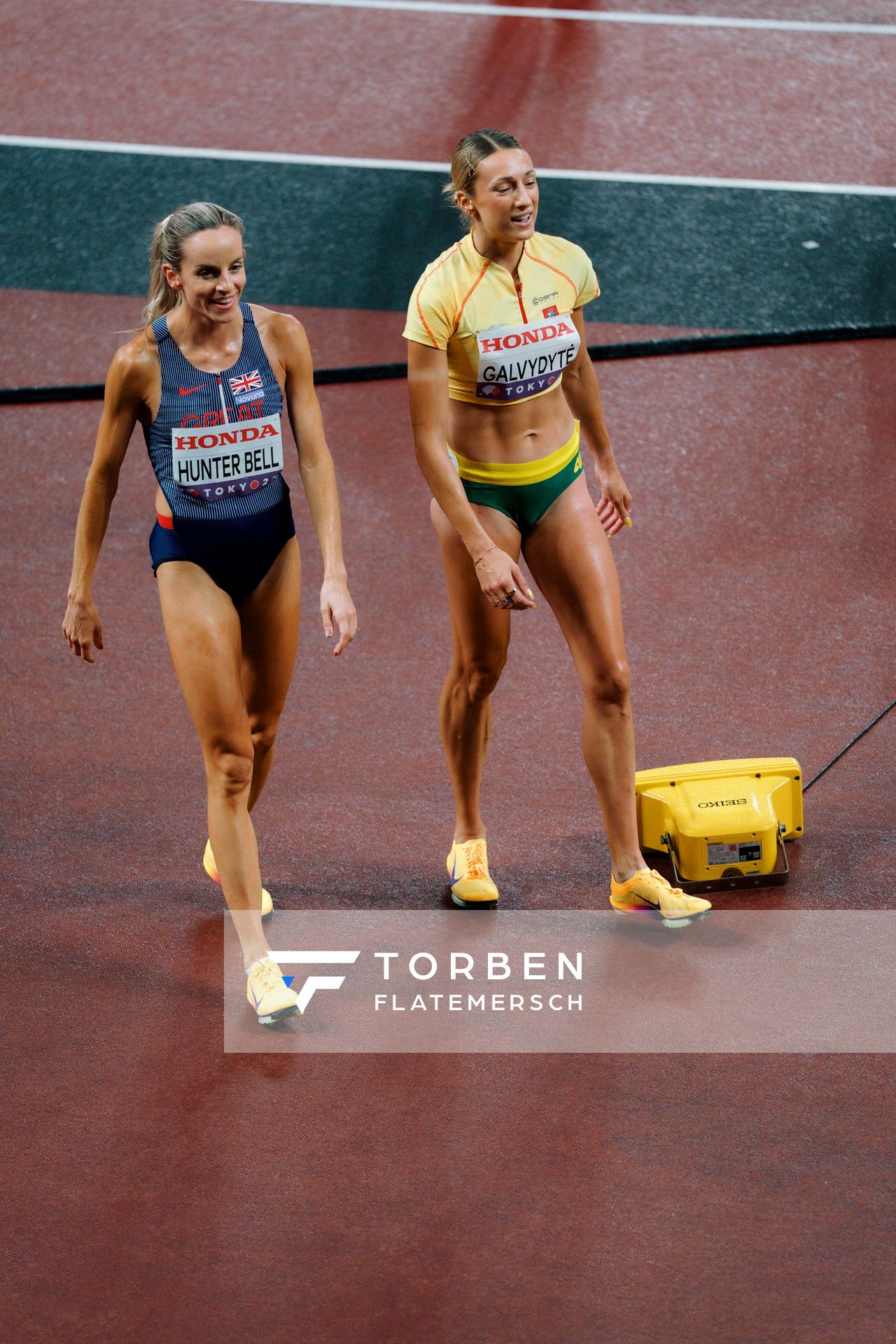 Georgia Hunter Bell (GBR), Gabija Galvydytė (LTU) during the World Athletics Championships on 18.09.2025 in Tokyo.