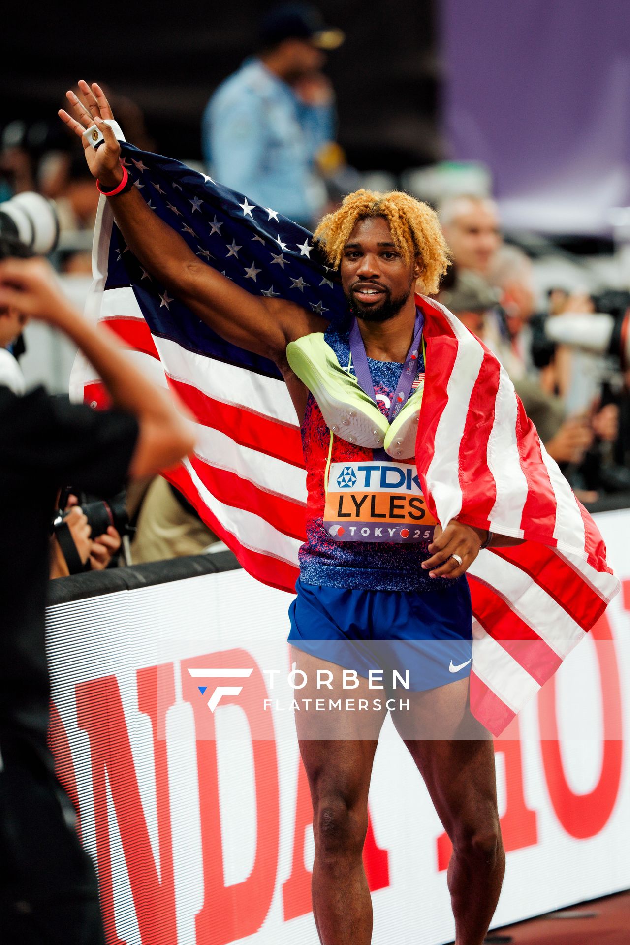 Noah Lyles (USA) during the World Athletics Championships on 19.09.2025 in Tokyo.