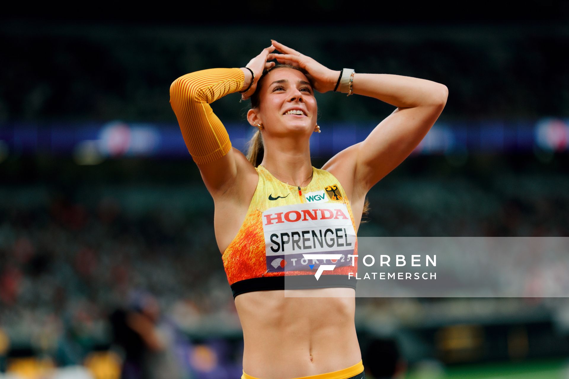Sandrina Sprengel (GER) during the World Athletics Championships on 20.09.2025 in Tokyo.