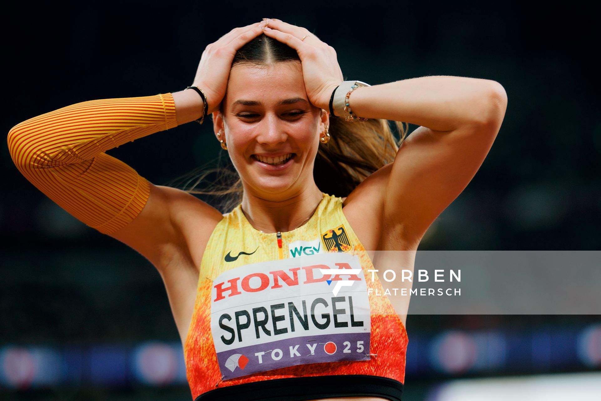Sandrina Sprengel (GER) during the World Athletics Championships on 20.09.2025 in Tokyo.