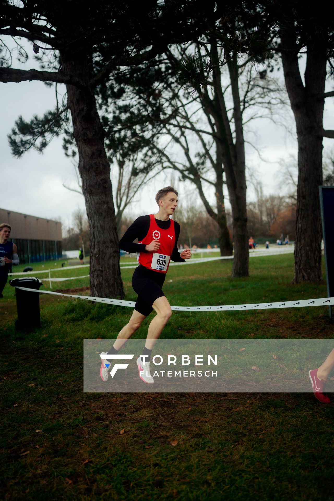 Luis Heymann (TuS Haren) im Lauf L04 - Männliche Jugend U20 bei den Deutschen Meisterschaften im Crosslauf auf dem Sportgelände Bürgerpark Nord am 29.11.2025 in Darmstadt