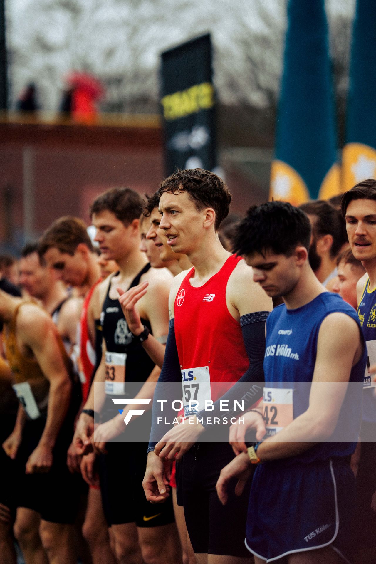 Jonas Humke (TSV Bayer 04 Leverkusen) im Lauf L10 - Männer, U23 Langstrecke bei den Deutschen Meisterschaften im Crosslauf auf dem Sportgelände Bürgerpark Nord am 30.11.2025 in Darmstadt