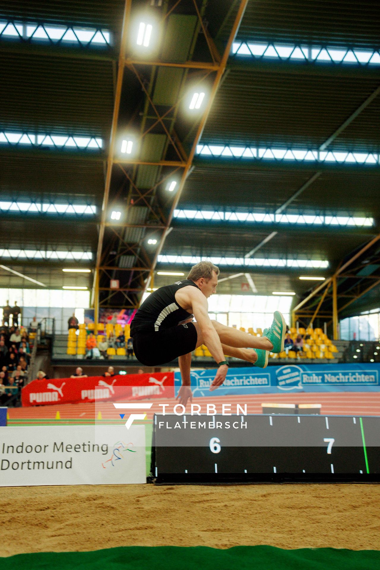 Luka Herden (LG Brillux Münster) am 08.02.2026 beim Sparkassen Indoor Meeting in der Helmut-Körnig-Halle in Dortmund