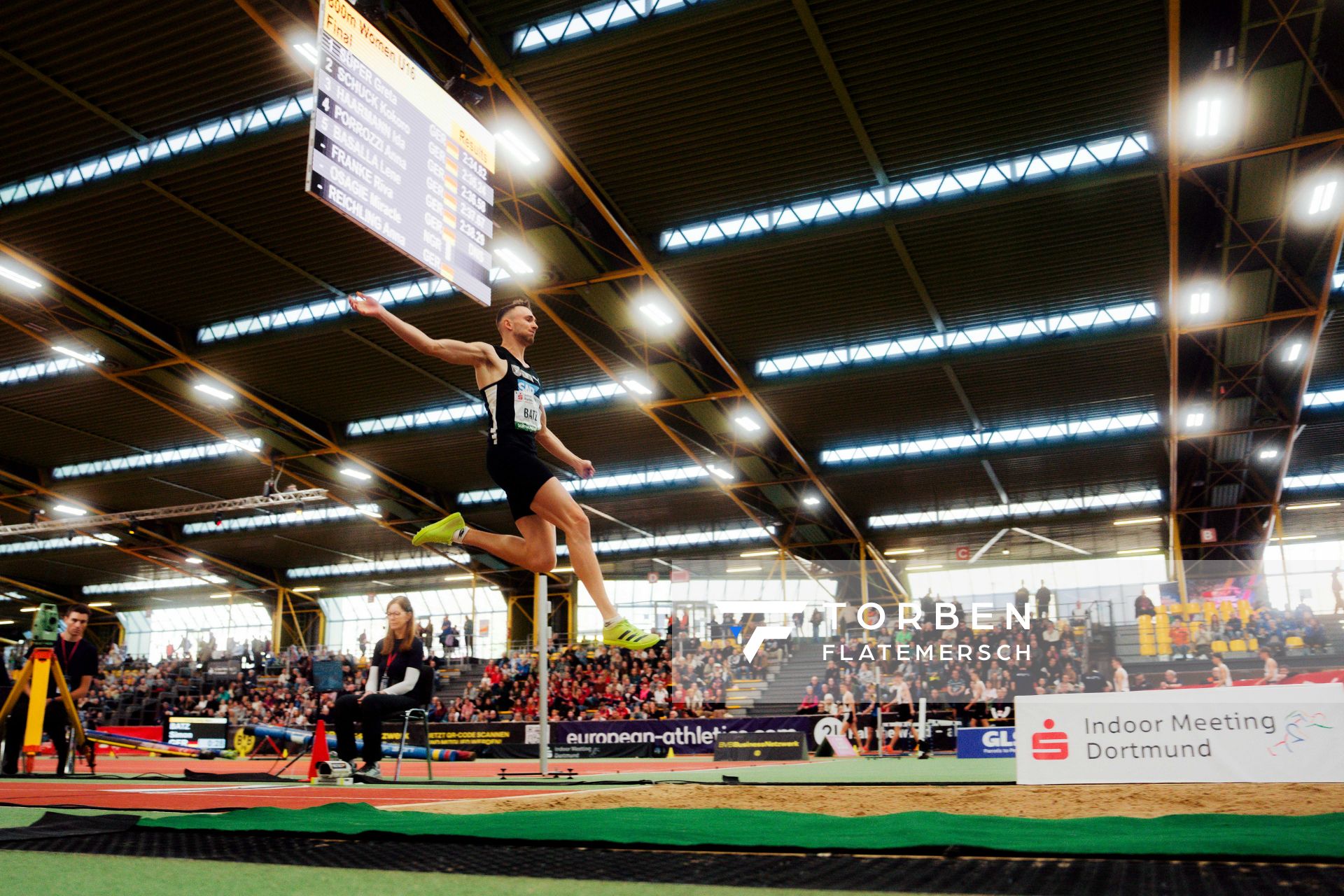 Simon Batz (MTG Mannheim) am 08.02.2026 beim Sparkassen Indoor Meeting in der Helmut-Körnig-Halle in Dortmund