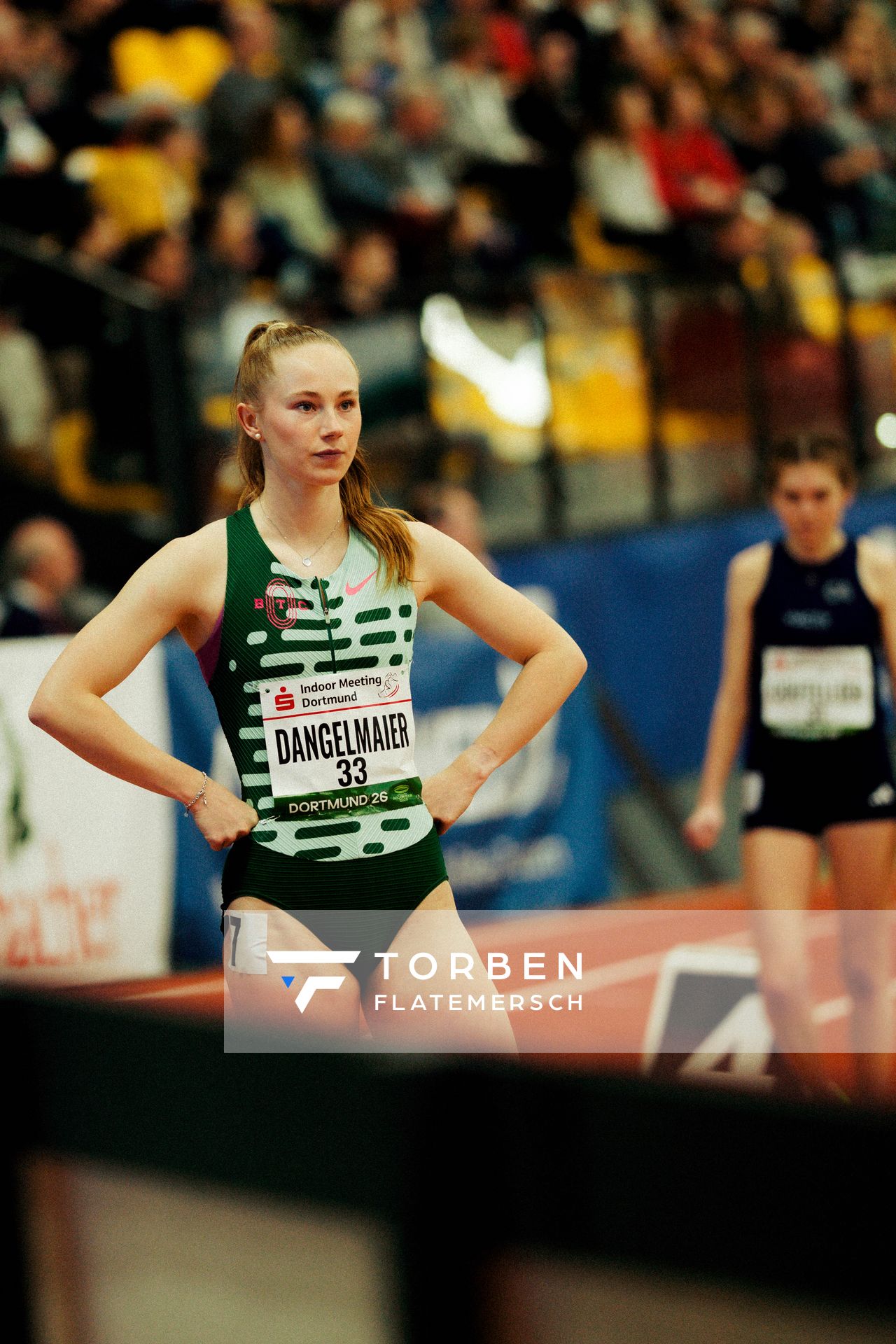 Nike Dangelmaier (Berlin Track Club) am 08.02.2026 beim Sparkassen Indoor Meeting in der Helmut-Körnig-Halle in Dortmund