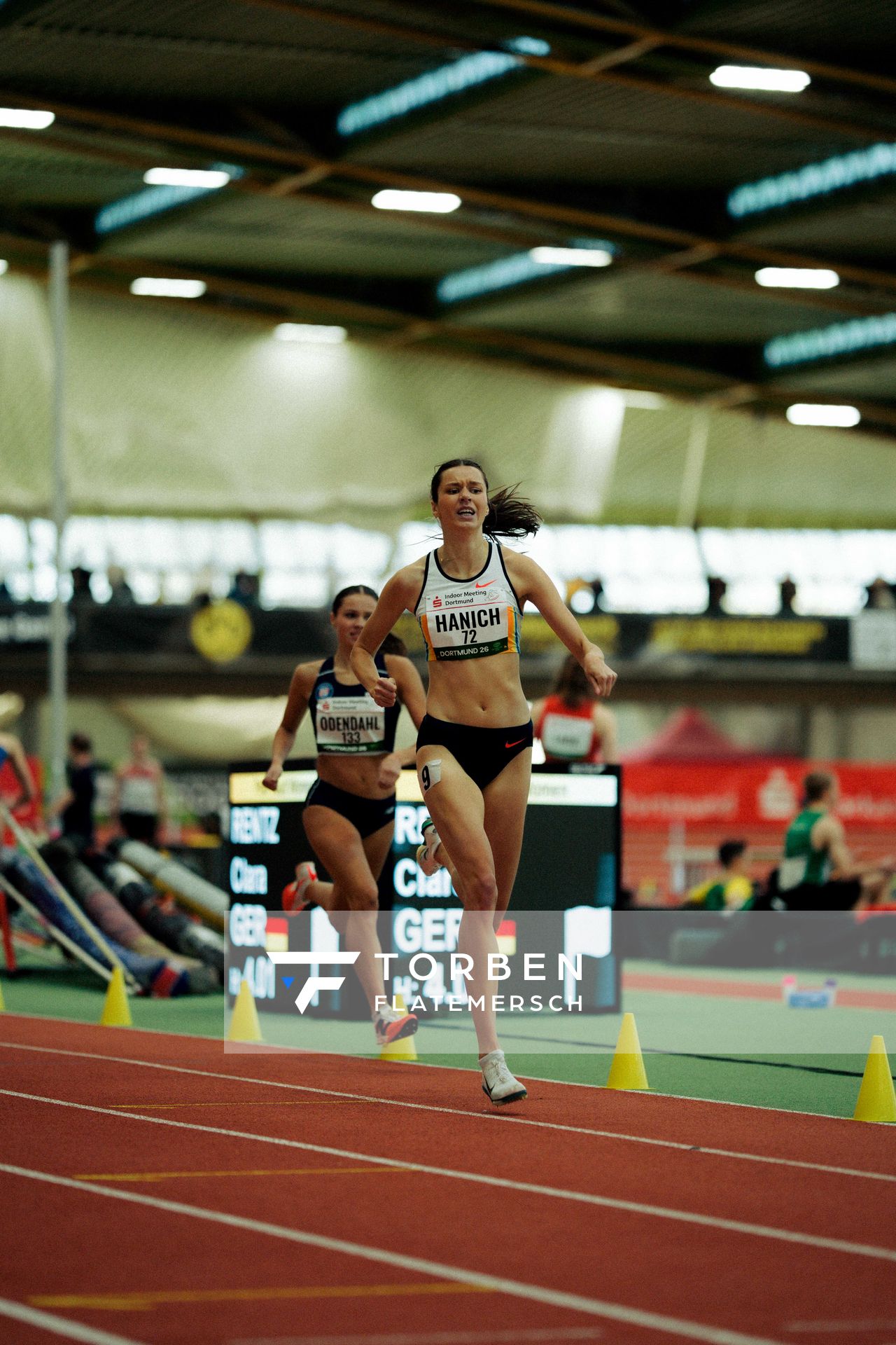Lina Hanich (LC Paderborn) am 08.02.2026 beim Sparkassen Indoor Meeting in der Helmut-Körnig-Halle in Dortmund