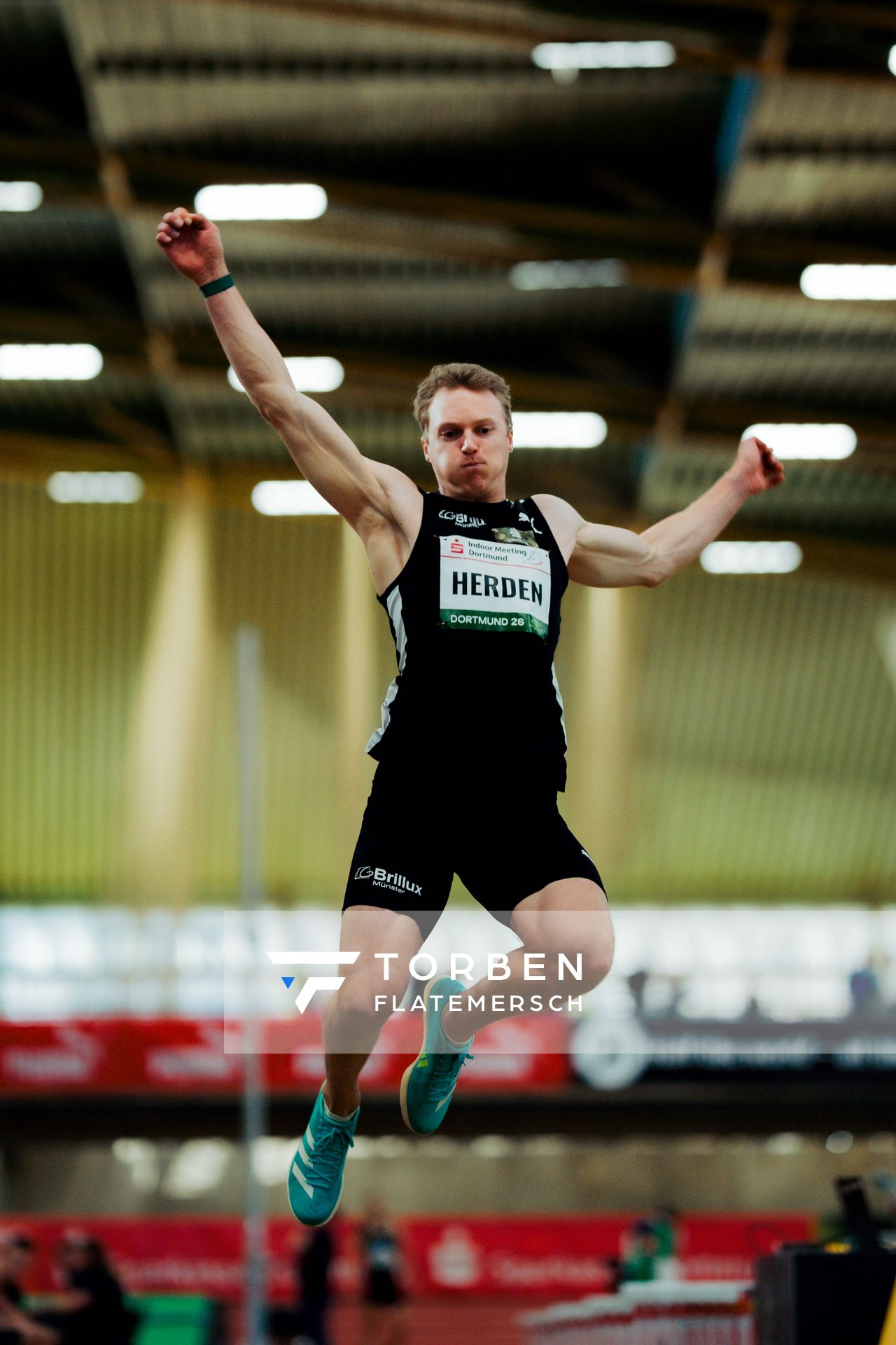 Luka Herden (LG Brillux Münster) am 08.02.2026 beim Sparkassen Indoor Meeting in der Helmut-Körnig-Halle in Dortmund