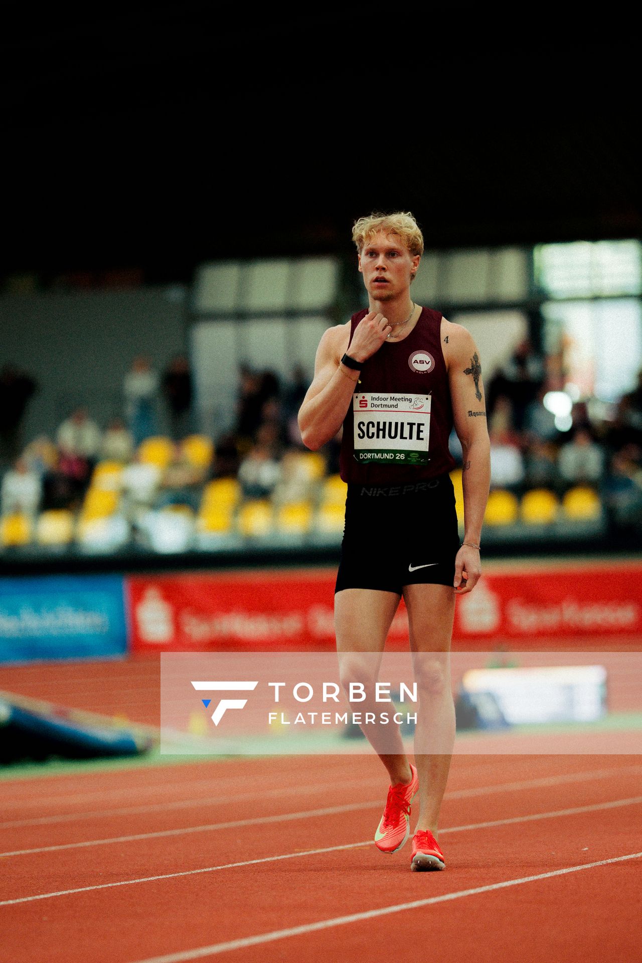 Marvin Schulte (ASV Köln e. V.) am 08.02.2026 beim Sparkassen Indoor Meeting in der Helmut-Körnig-Halle in Dortmund