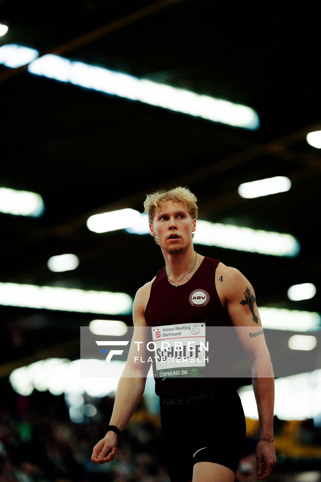 Marvin Schulte (ASV Köln e. V.) am 08.02.2026 beim Sparkassen Indoor Meeting in der Helmut-Körnig-Halle in Dortmund